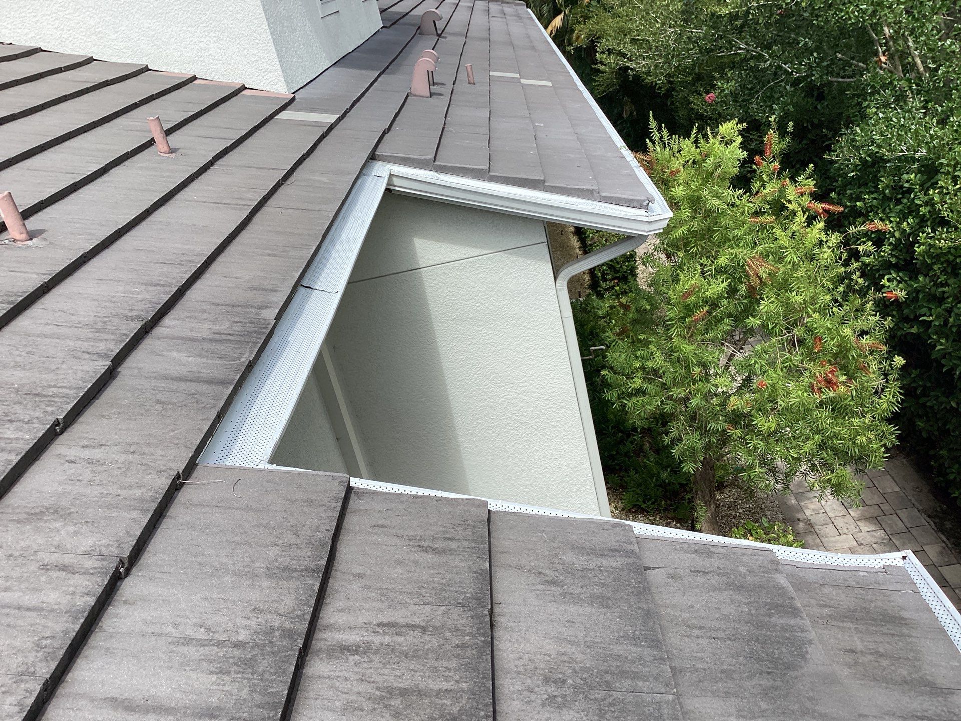 Gutter guard installation for a Sarasota home by Gutter Professors