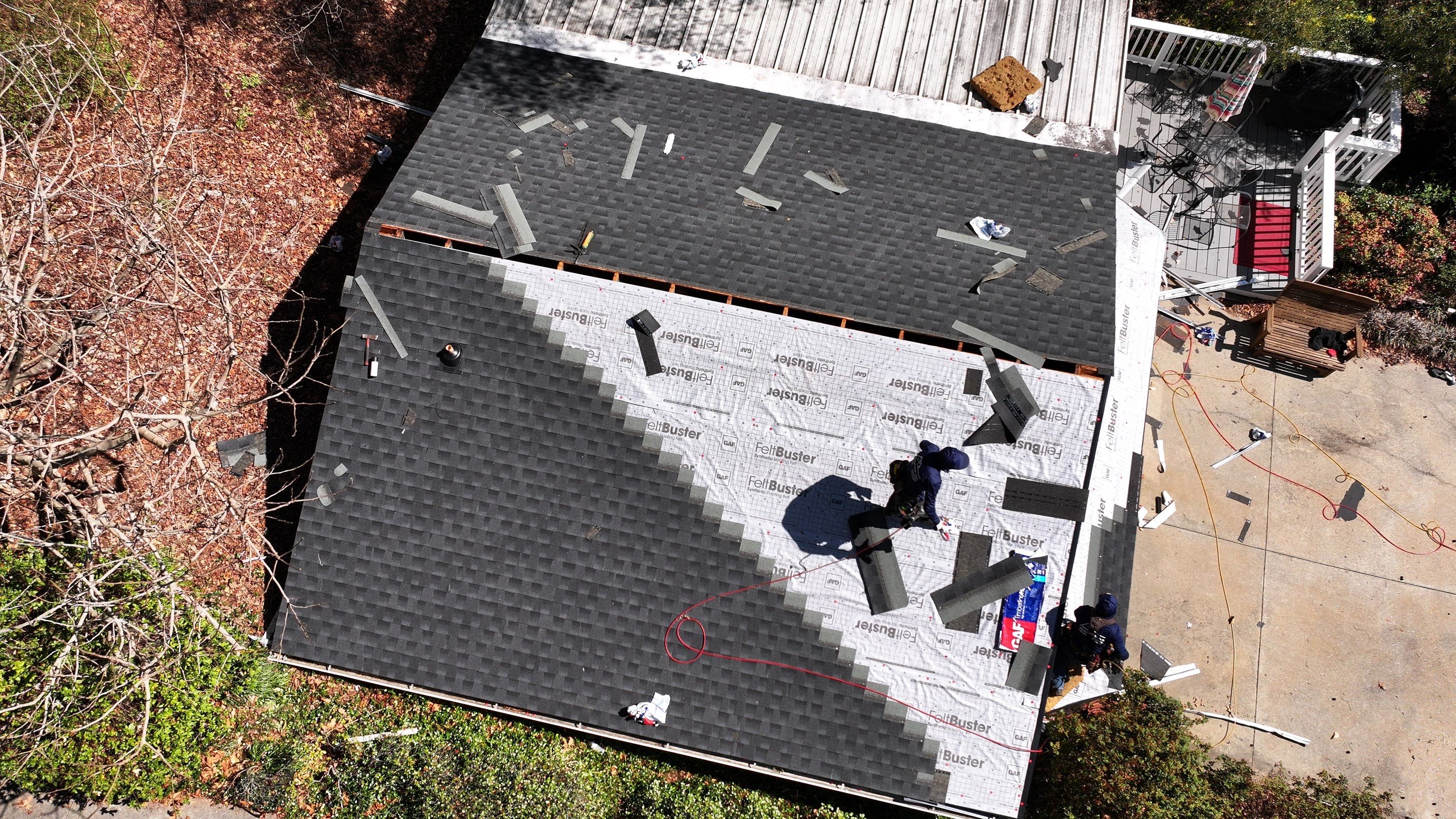 Roof replacement - GAF Timberline HDZ Charcoal  by Pro Performance Roofing