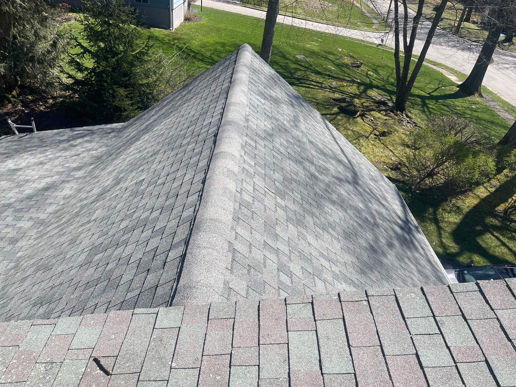 Residential Roofing Installation using Tamko Slatestone gray by A Plus Exterior