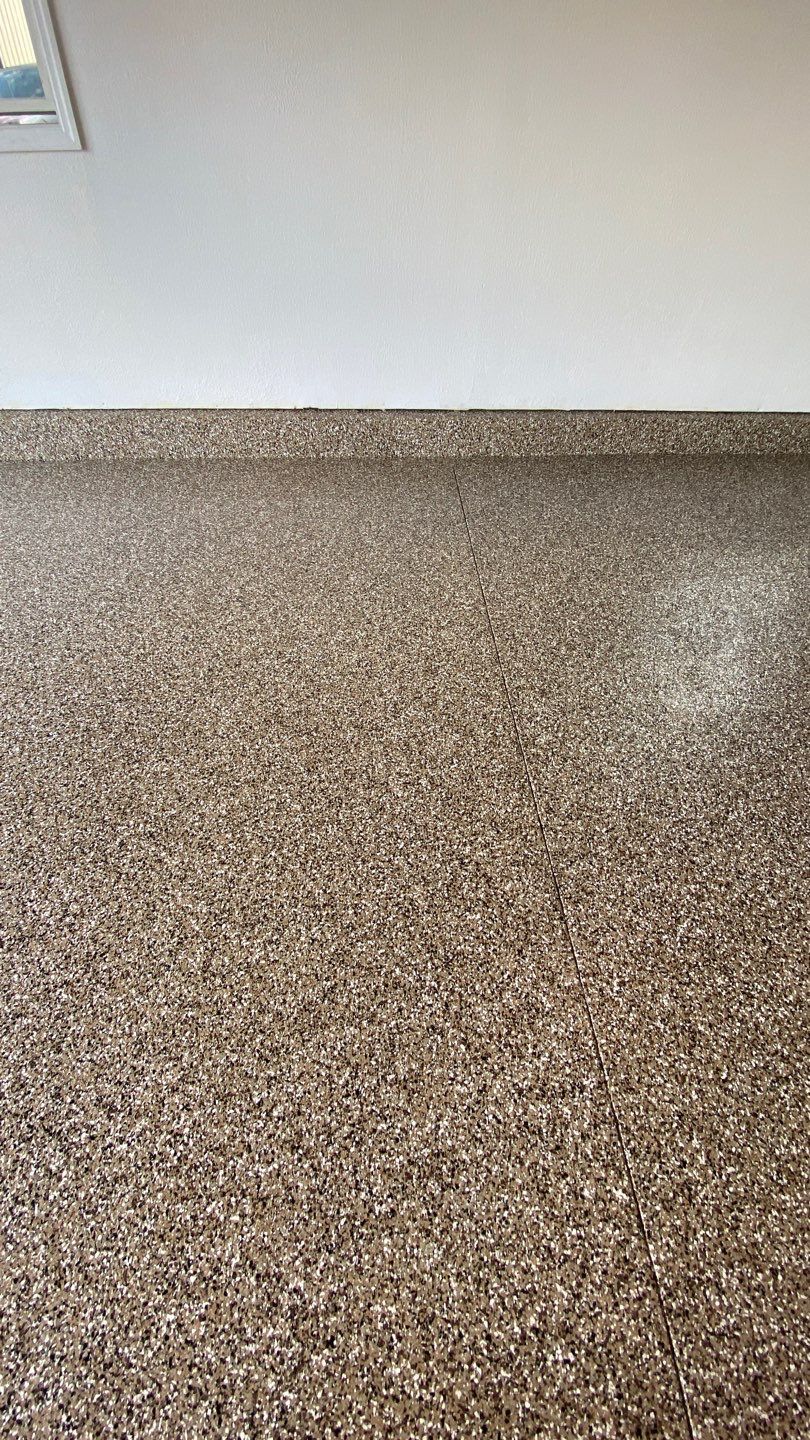 Garage Floor using Desert Sand by Your1DayFloor.com