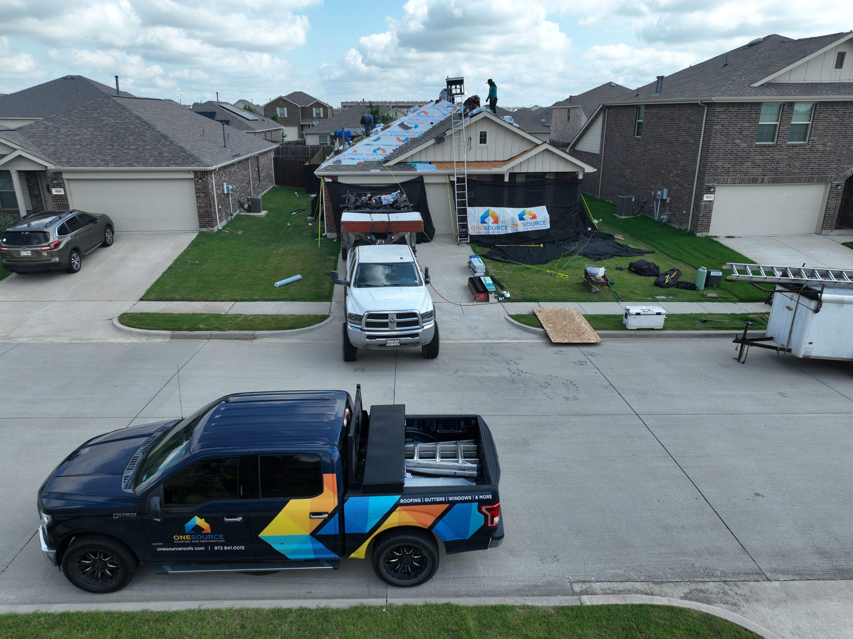 Residential Roofing Installation using Malarkey Vista Weathered Wood Plus by OneSource Roofing and Restoration
