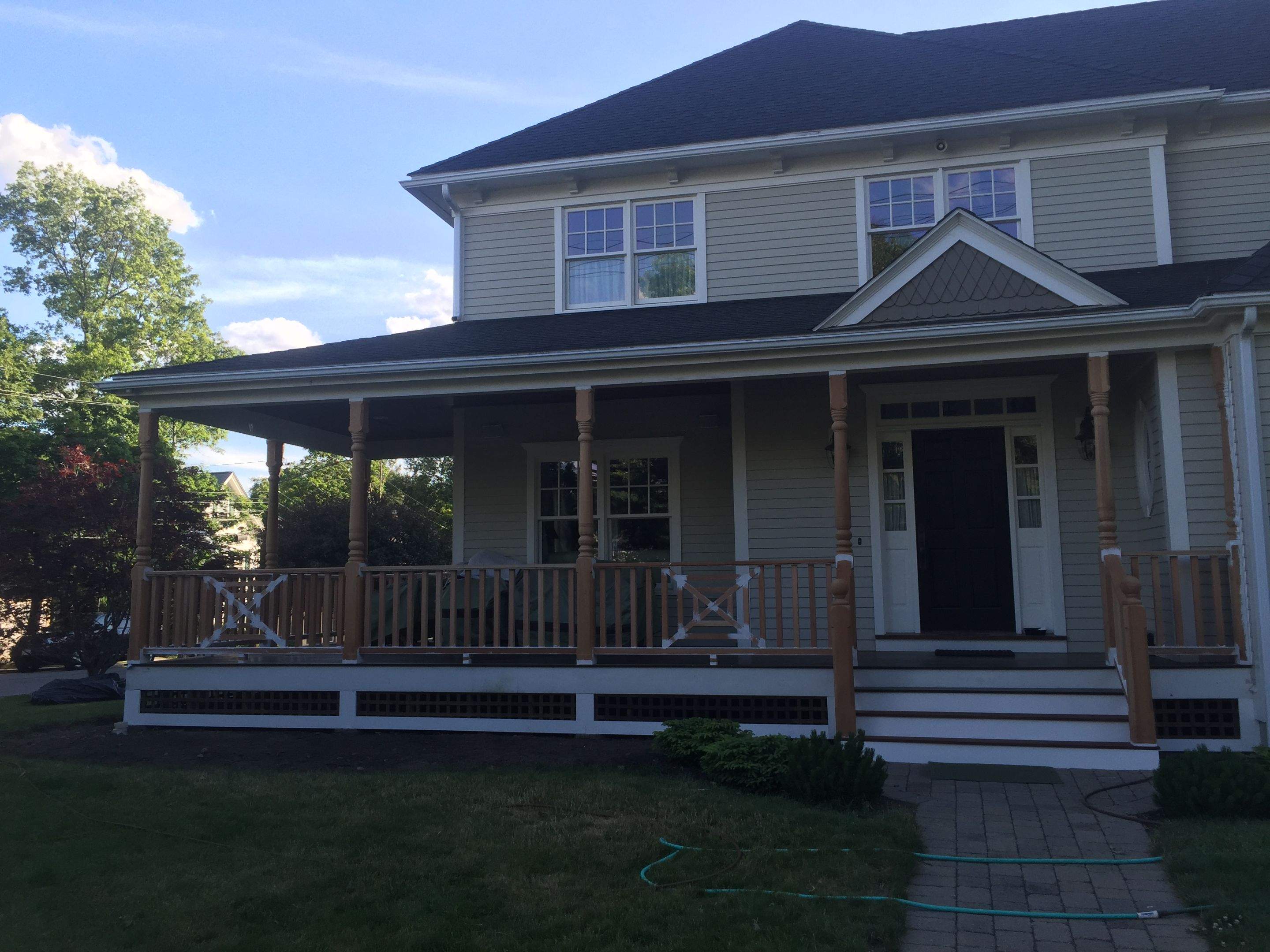 Porch/Deck Construction using Red Cedar by UBrothers Construction