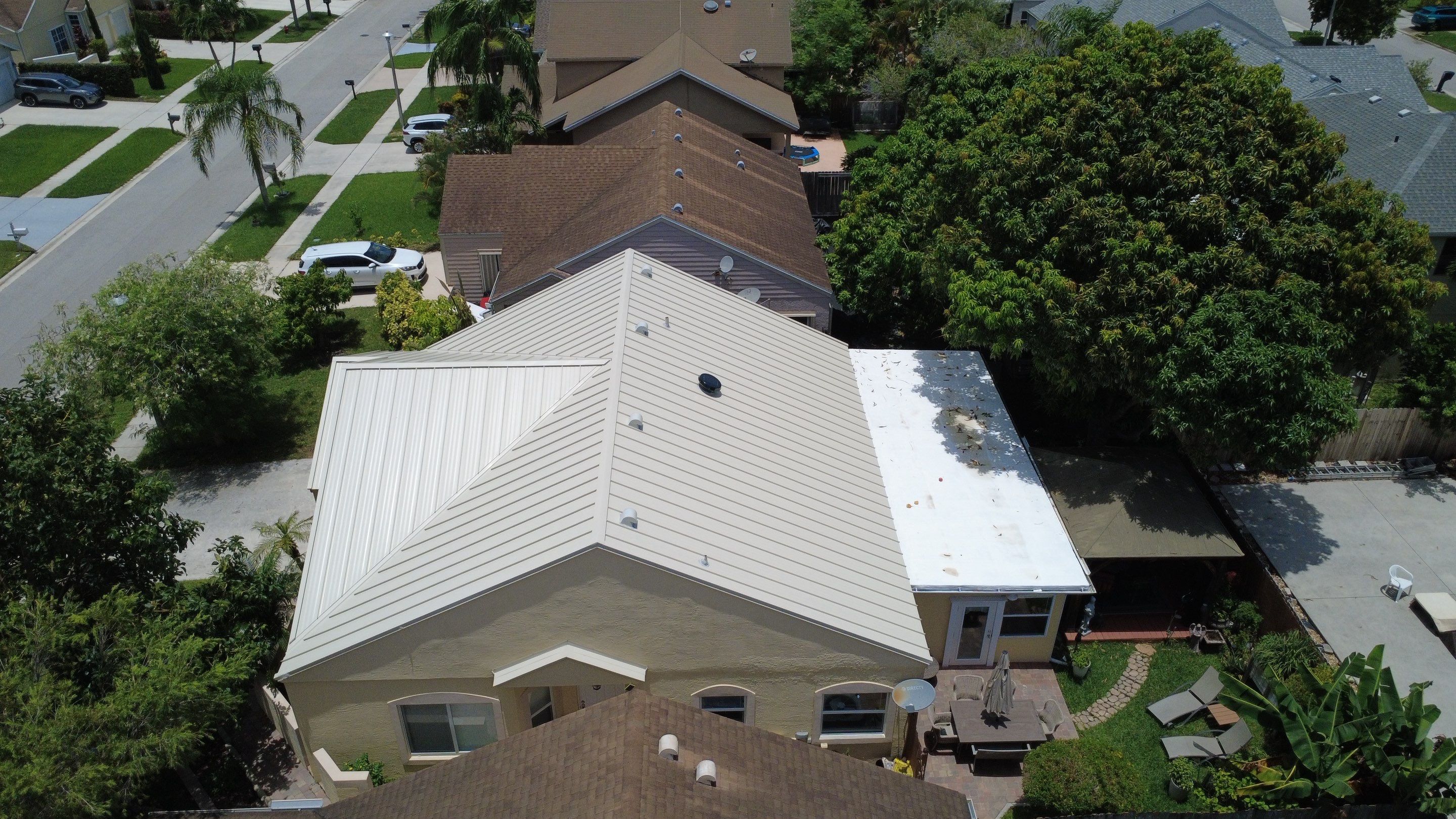 Residential Roofing Installation using 1.5'' Mechanical Seam by BLUES BROTHERS ROOFING