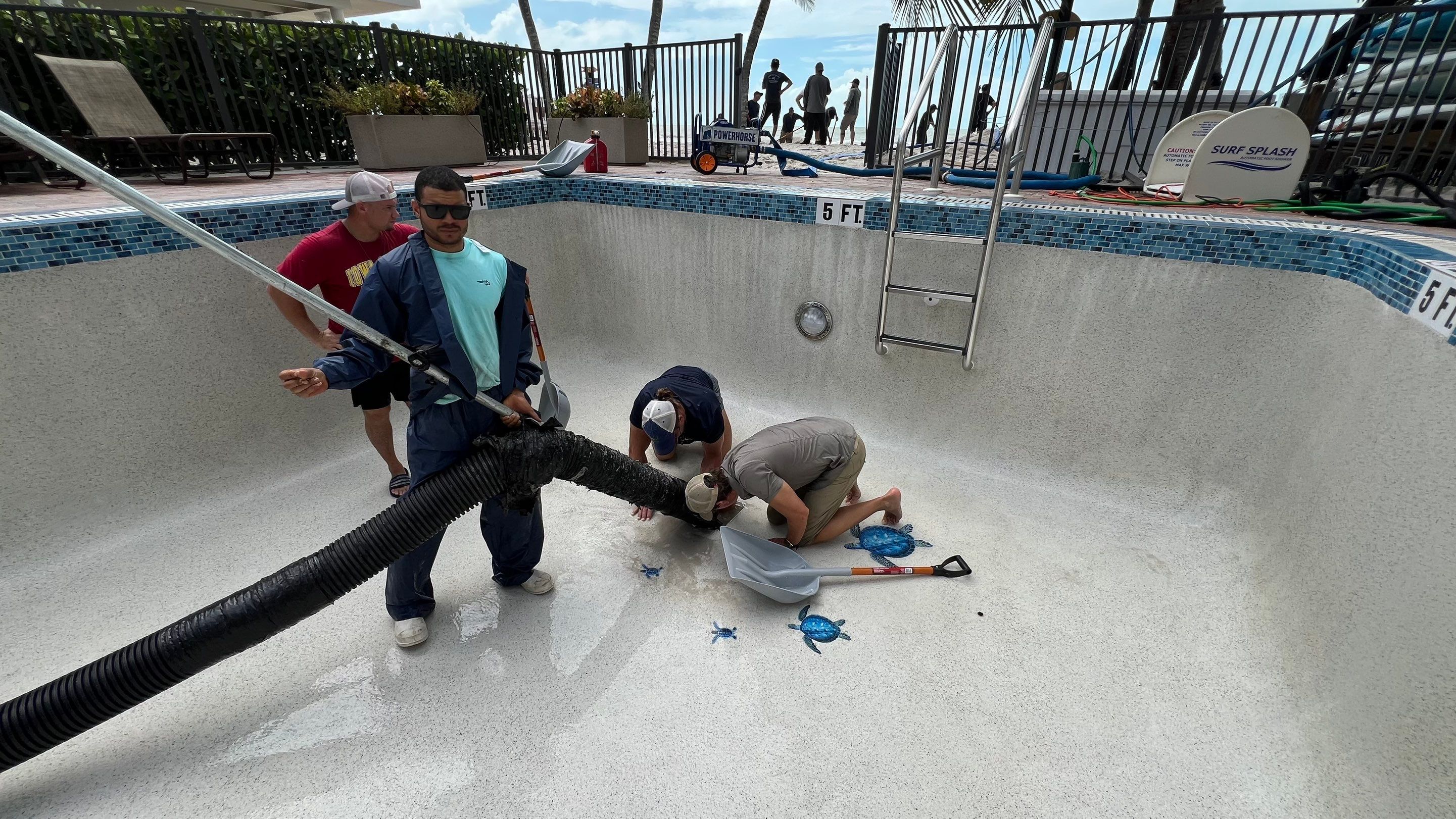 Naples Resort Pool Cleanout and Stormwater System Maintenance by Don Mar, Inc. Storm Water Solutions