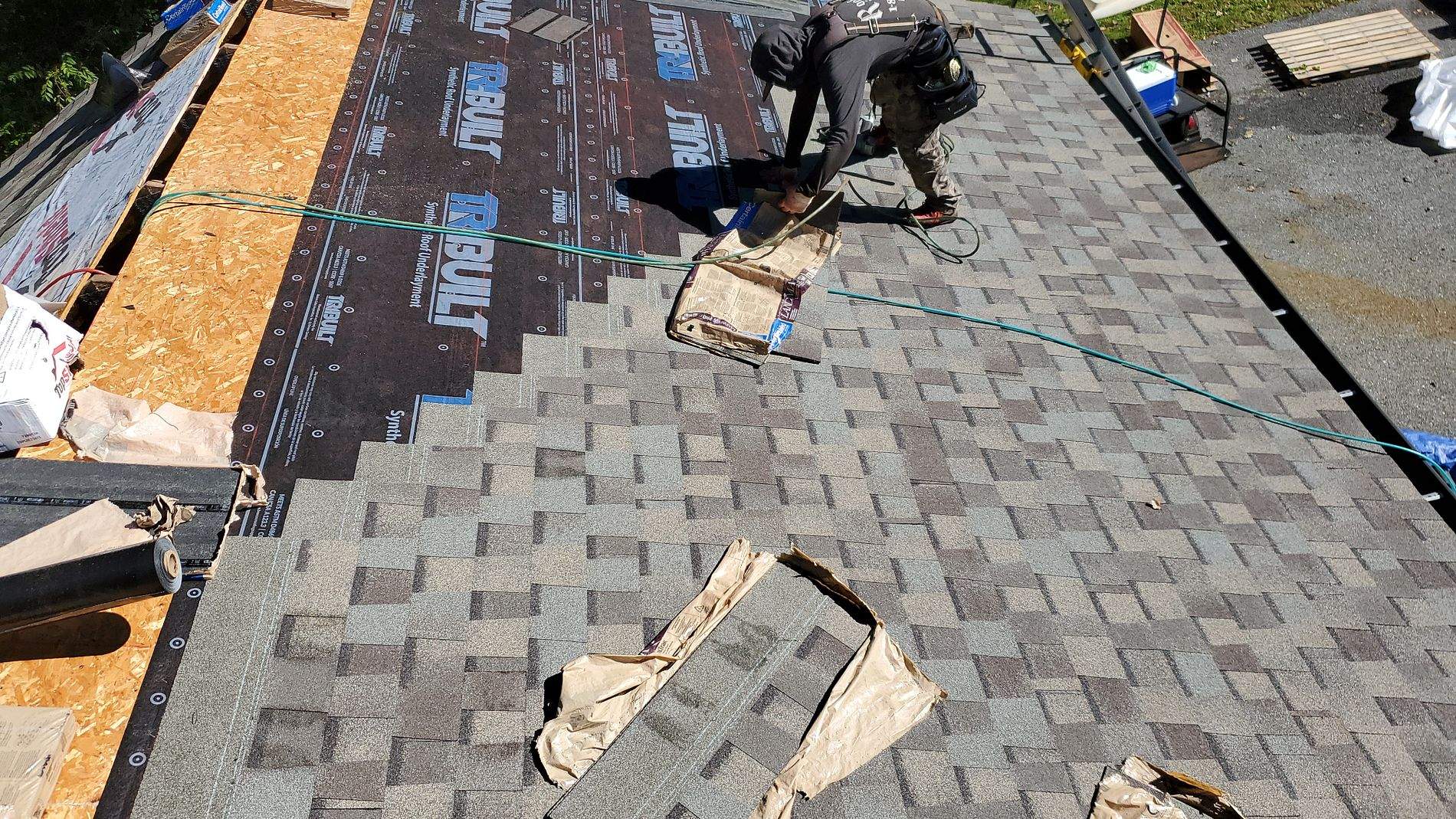Residential Roofing Installation using Certainteed Landmark Max Def Weathered Wood by Roof Right Inc