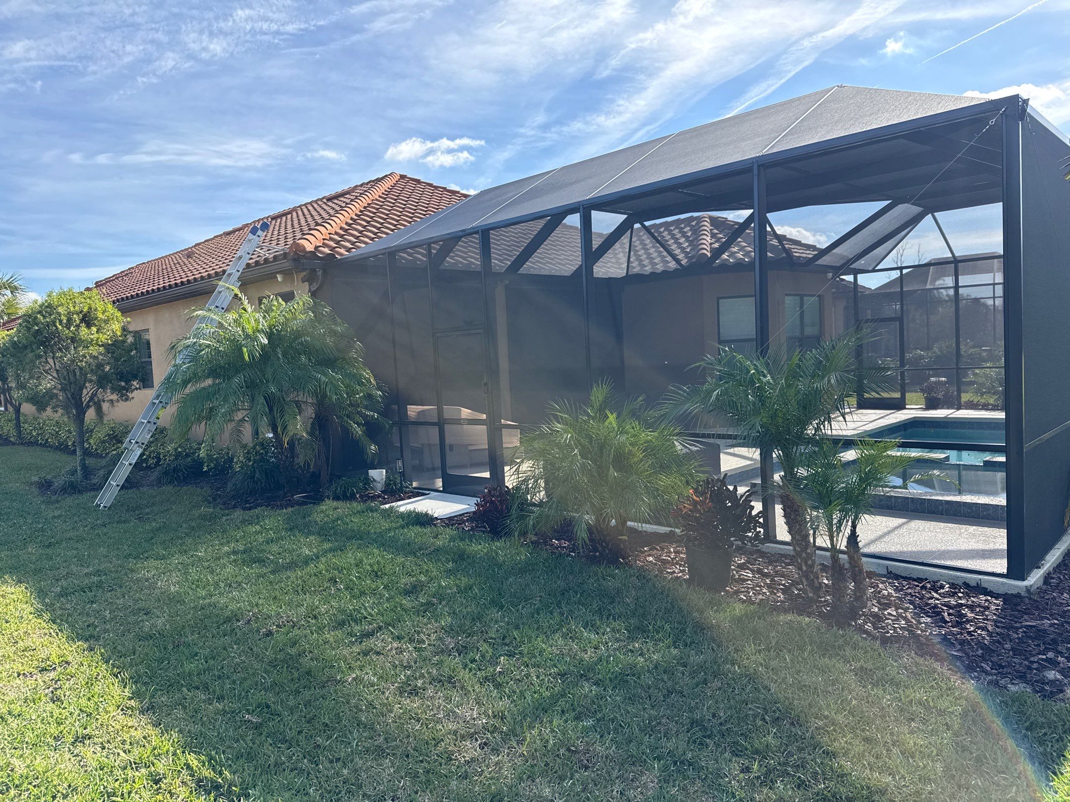 Tile Roof Cleaning (No Walking on Roof) – Artisan Lakes, Palmetto, FL by Sunshine AquaWash