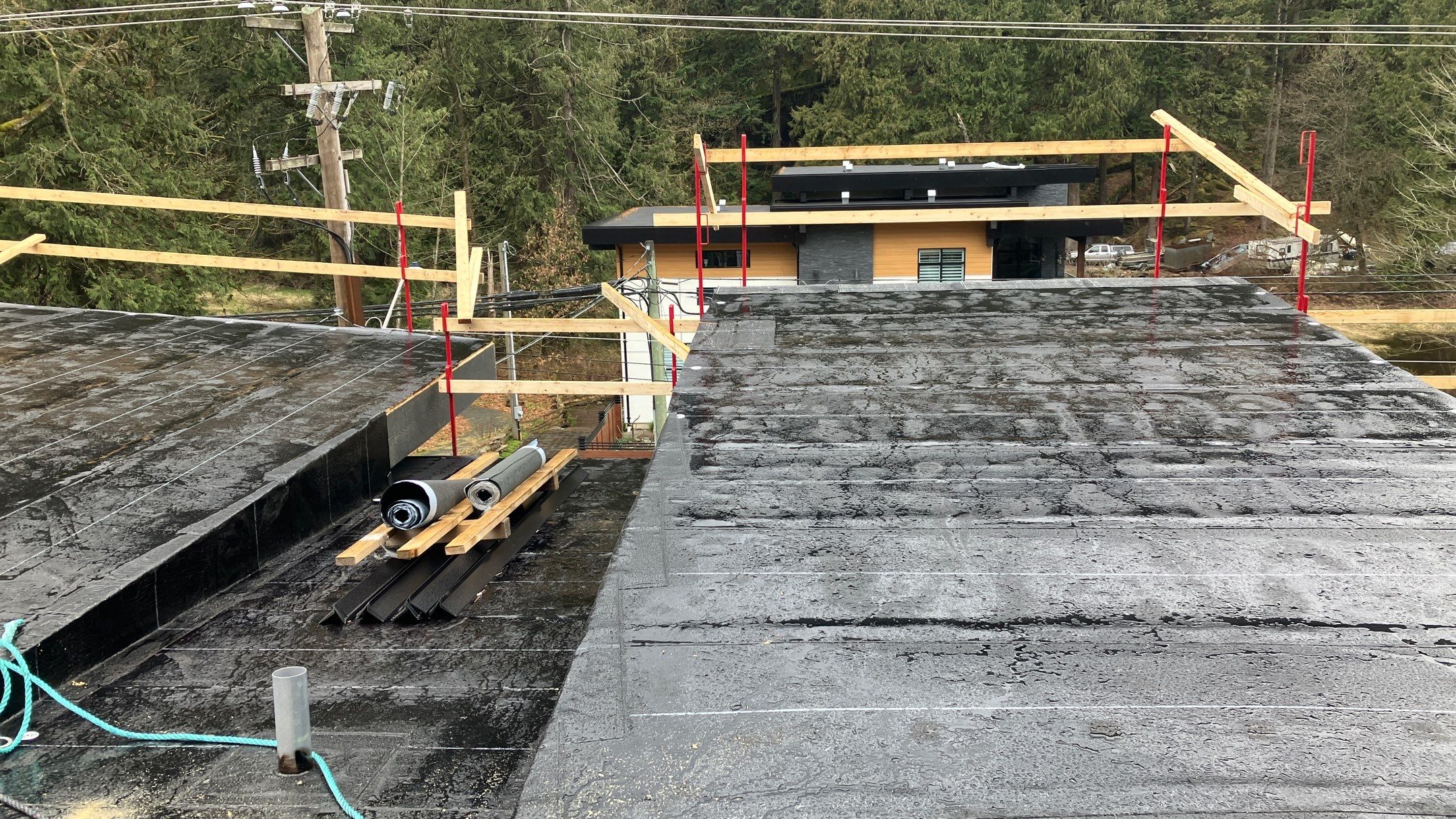 Commercial Roofing Installation using IKO 2ply sbs  by Top Notch Roofing Inc