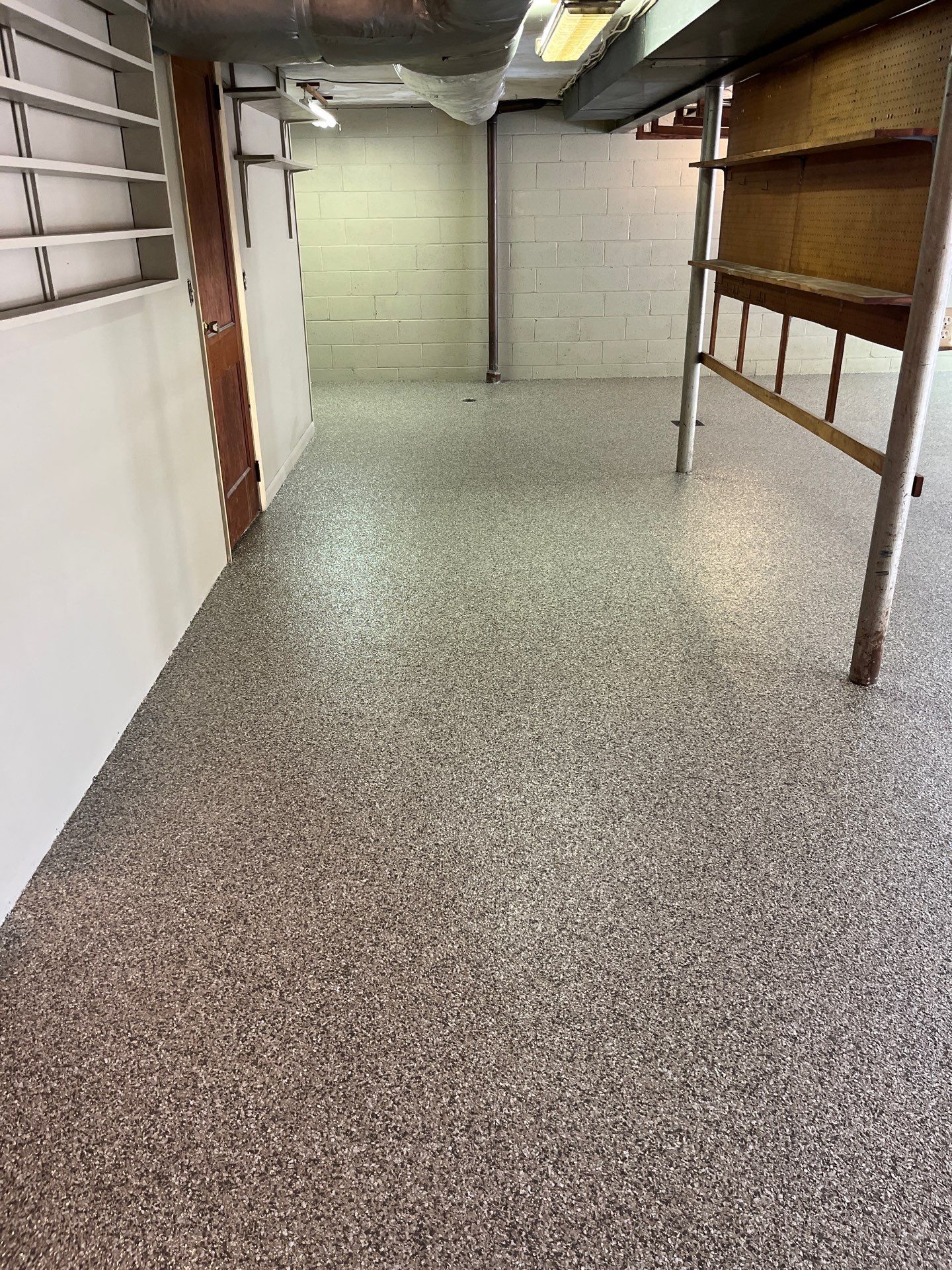 Creekbed Garage Project in pittsburgh by Floors in a Day, Inc