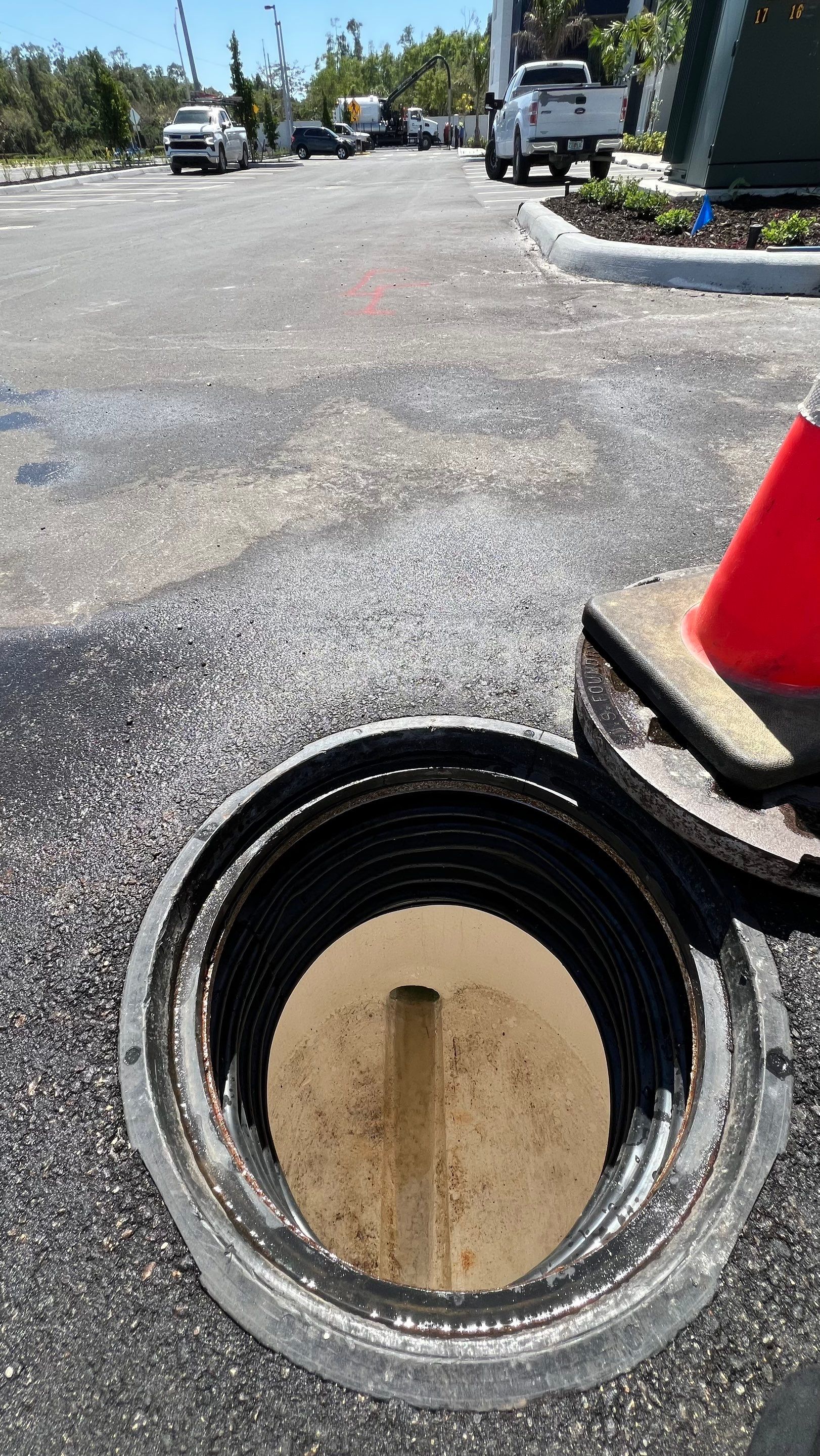 New Construction Apartment Complex Stormwater System and Sewer System Cleaning by Don Mar, Inc. Storm Water Solutions