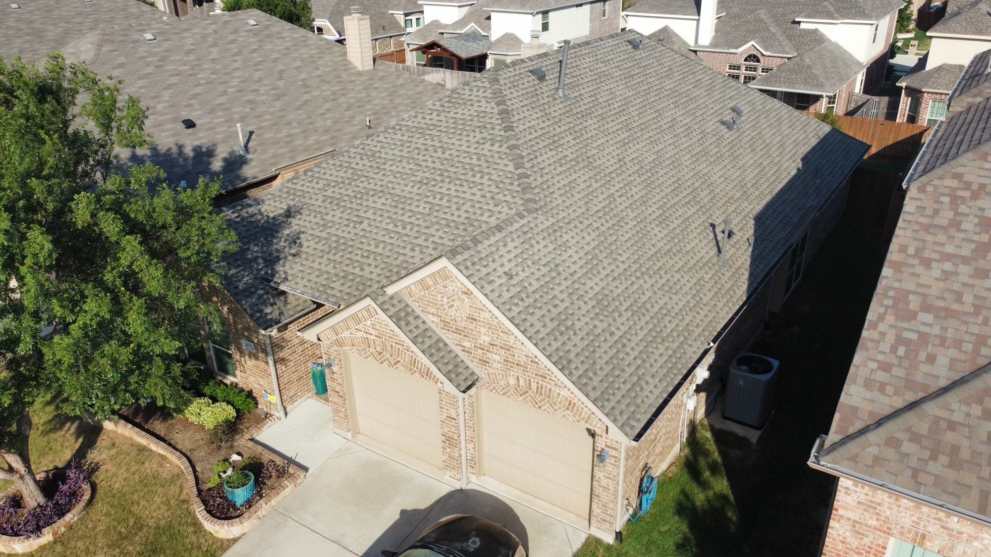 Residential Roofing Installation using GAF Timberline HDZ Weathered Wood by OneSource Roofing and Restoration