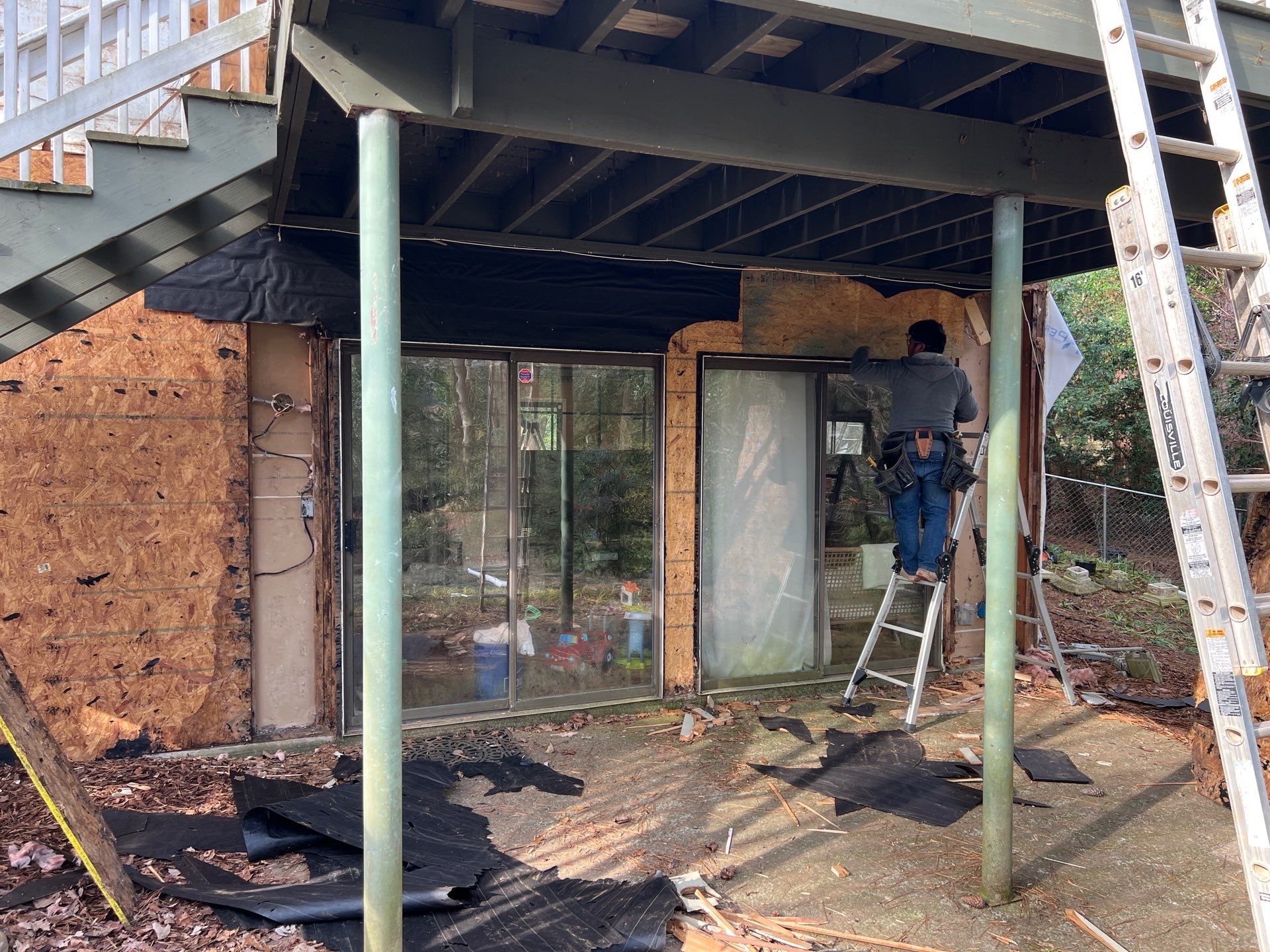 Exterior Painting with Accent Color and James Hardie Siding Installation in Marietta, GA by Nelson Exteriors