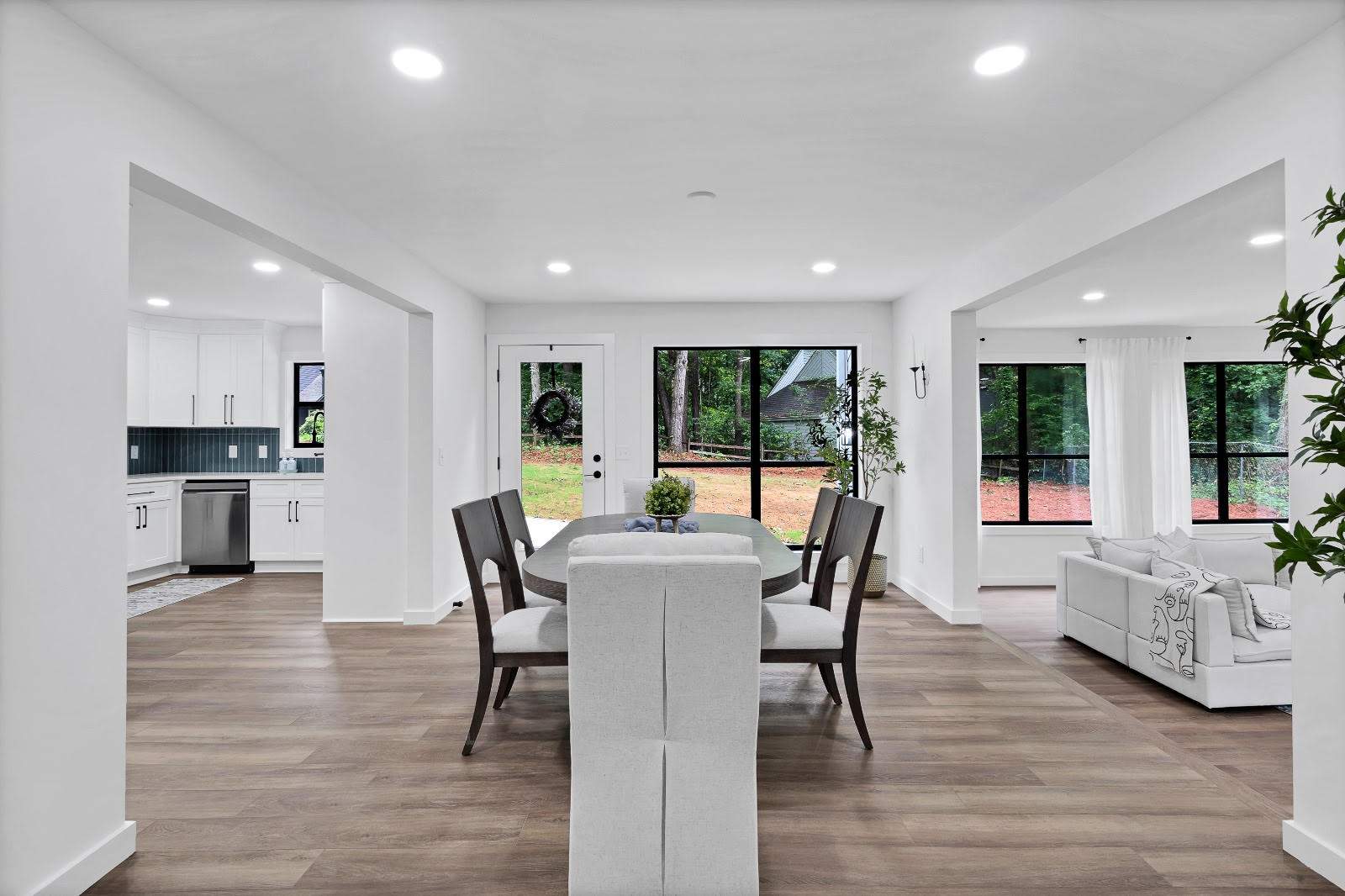 Modern Marietta Home Transformation with Custom Kitchen and Vertical Siding by Swift Home Renovations