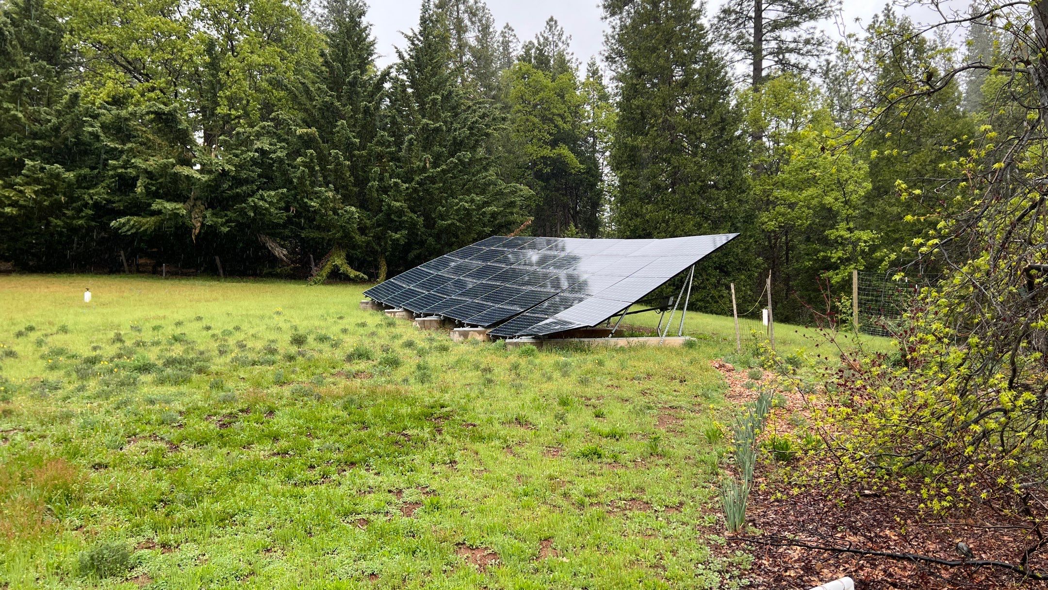 Replaced damaged solar panels on a Ground Mount System by Byers Enterprises 
