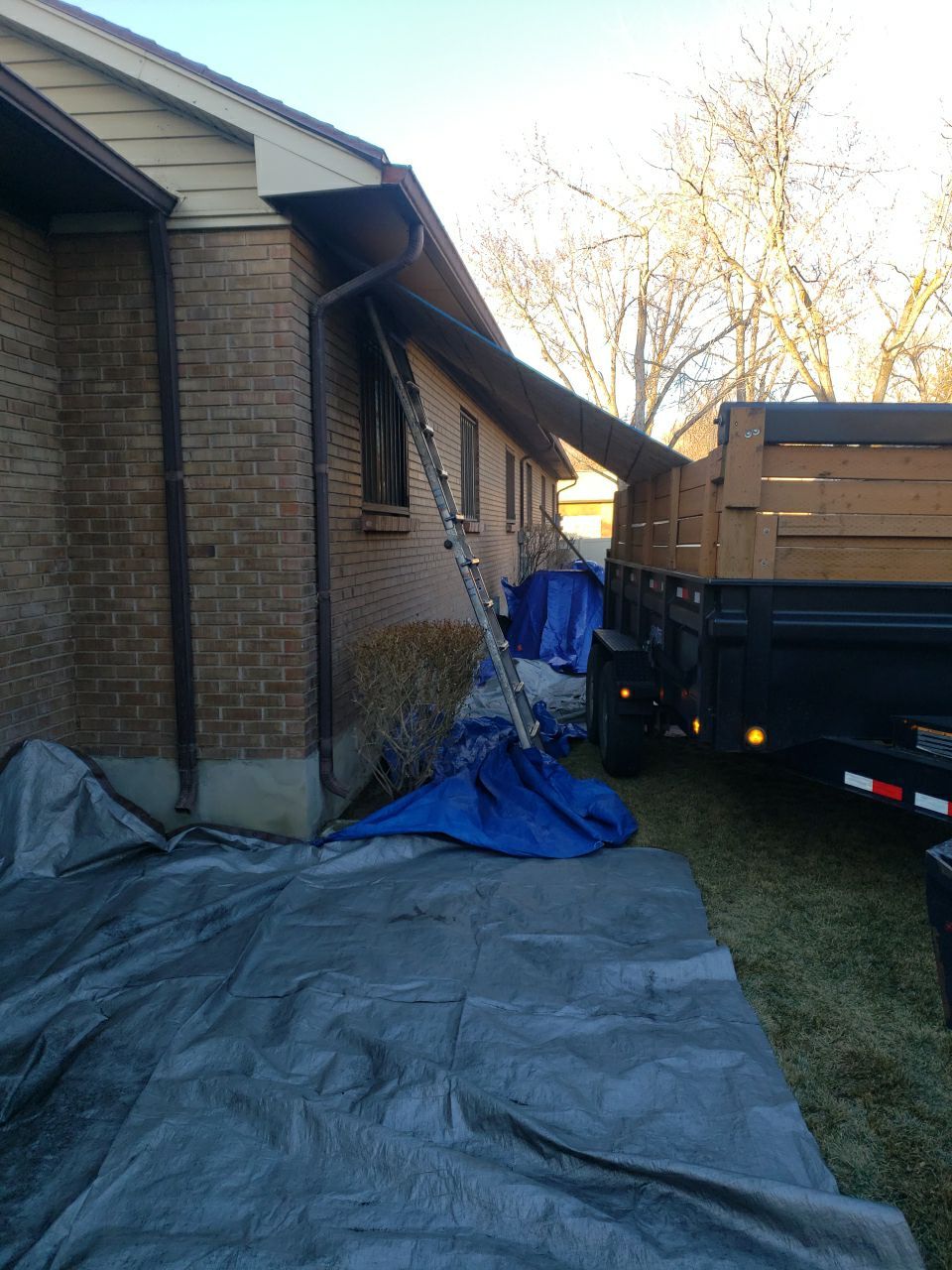 Storm Damaged Roof using GAF Timberline HDZ - Lifetime Shingle by The Roof Doctor