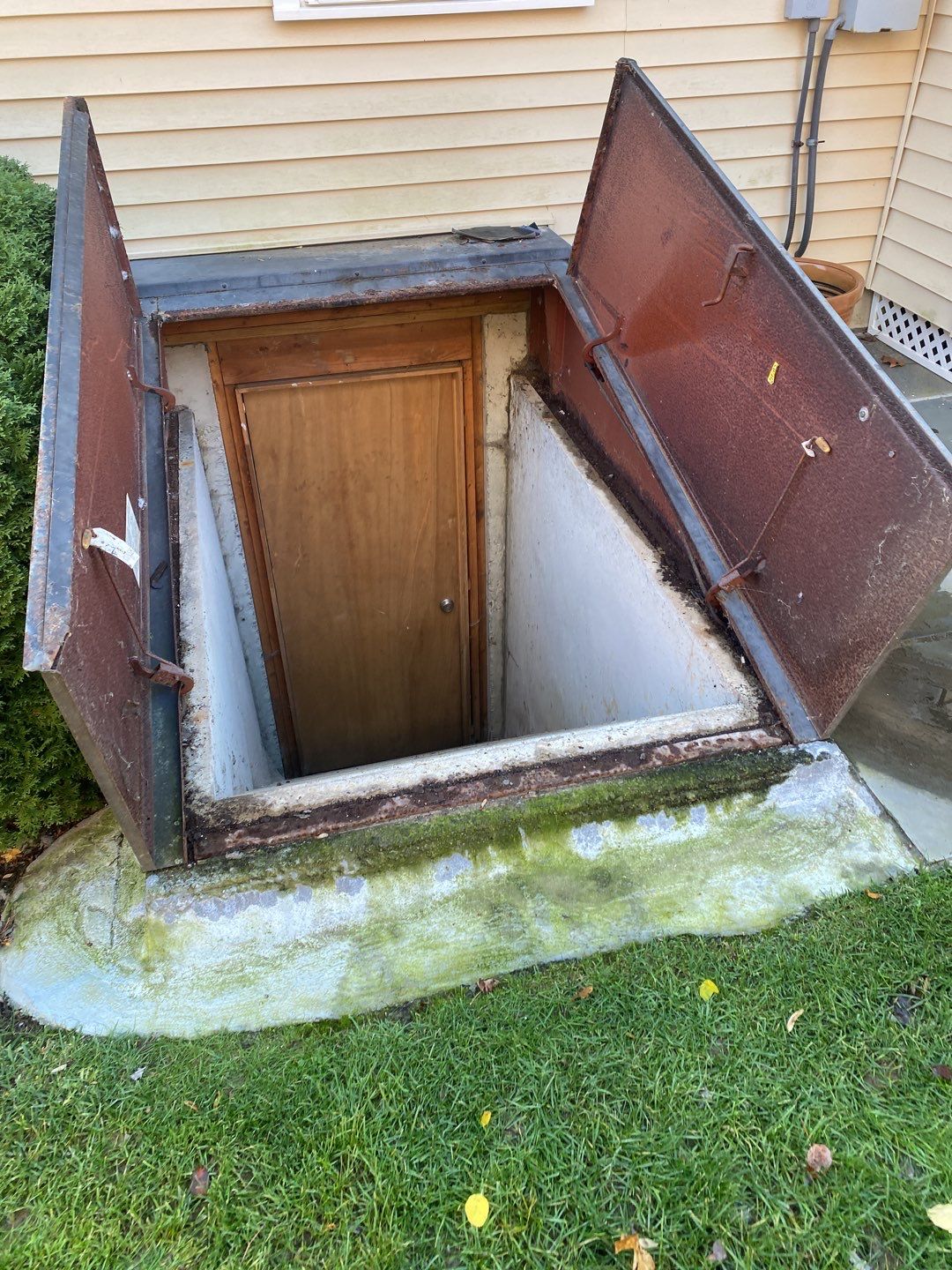 Basement Remodel using Bilco Basement Door by A Plus Exterior