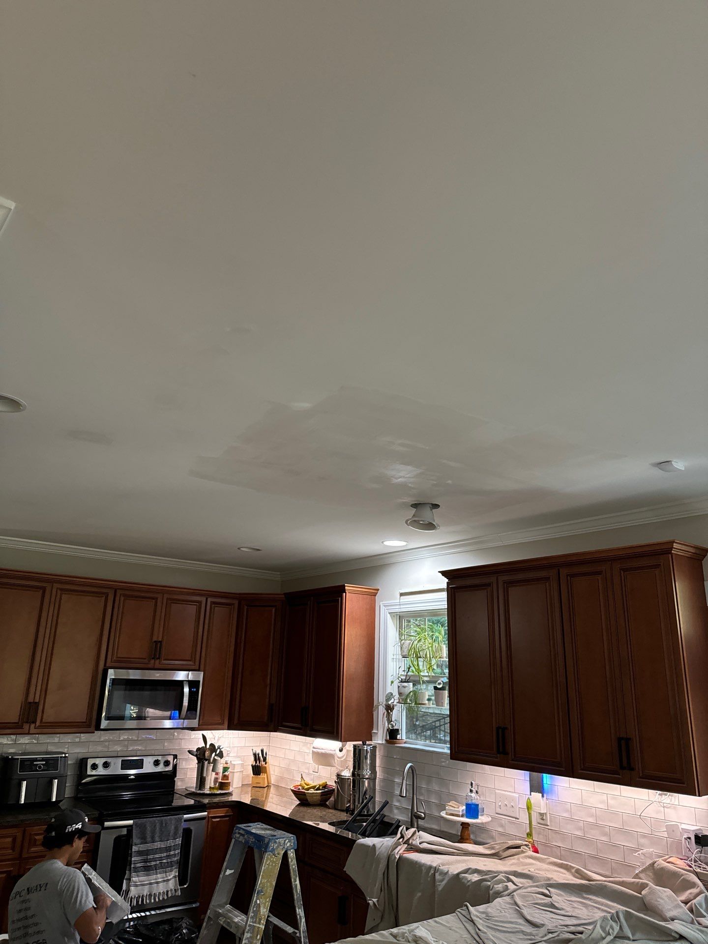 Drywall damage repair and repaint by GonzalezPainters & Contractors Inc 