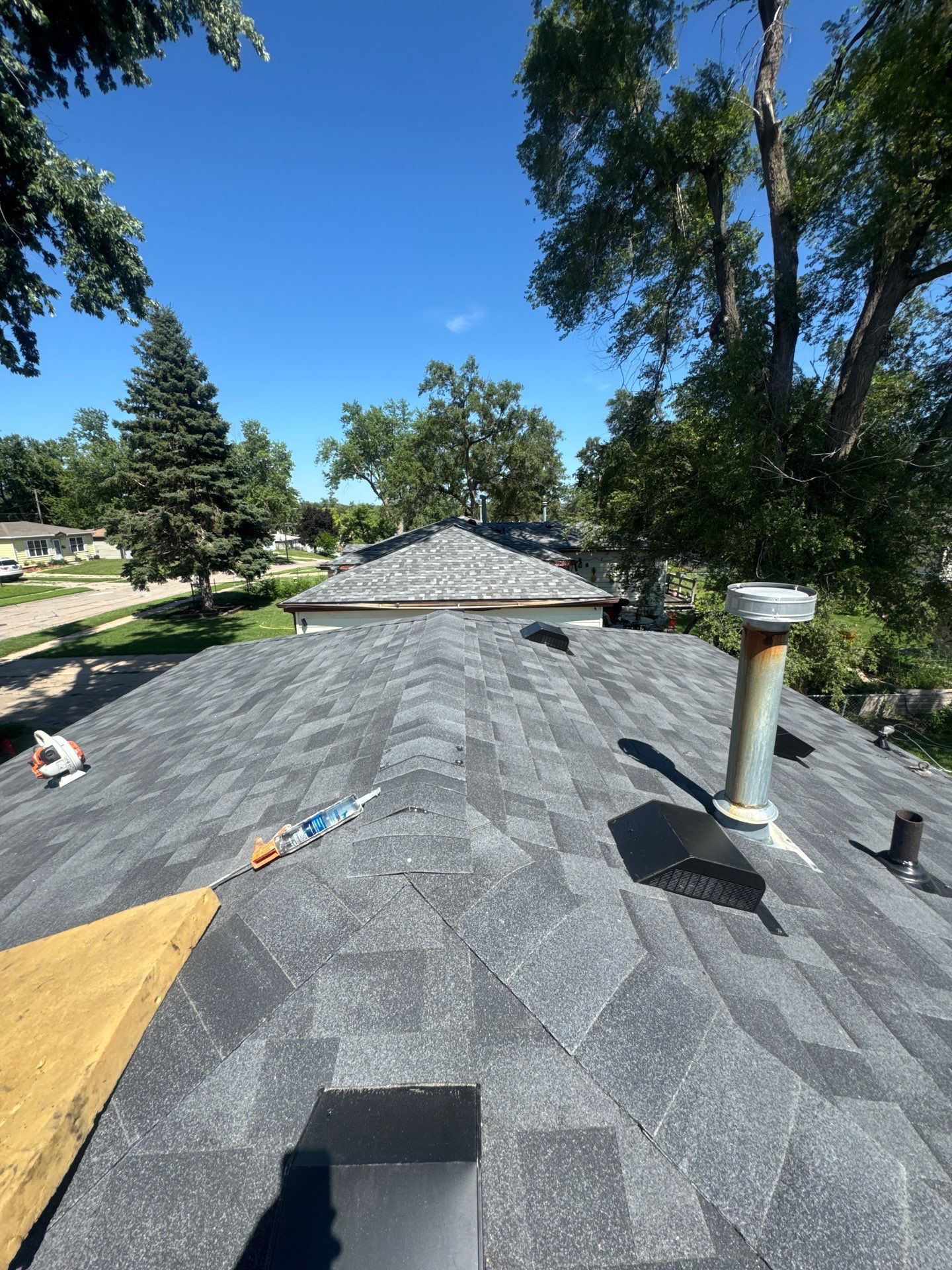 Roof Replacement with New OSB Decking in La Vista, NE by Crows Roofing LLC