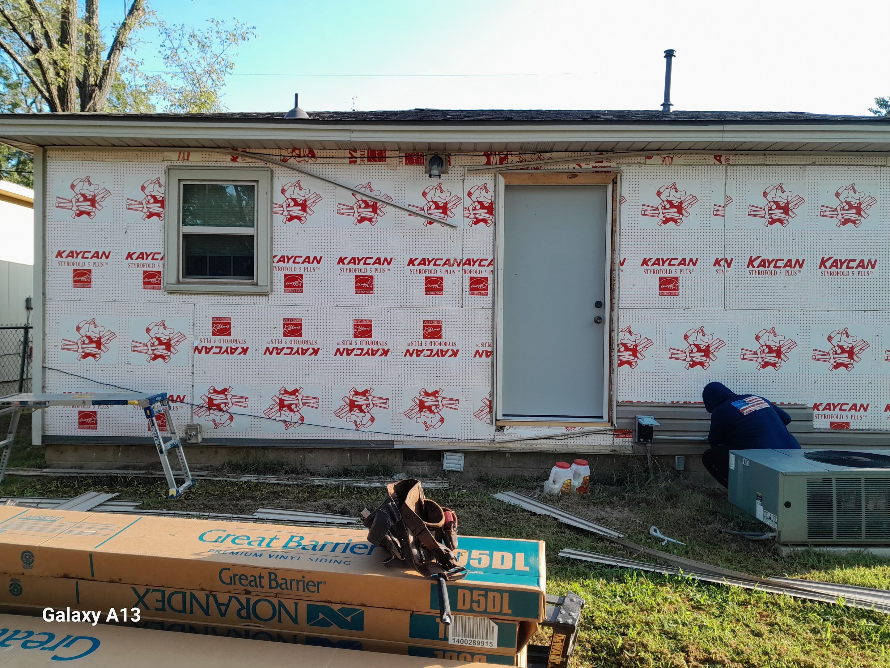 Hail damage & tornado damage restoration.  by In & Out Construction & Remodeling, LLC