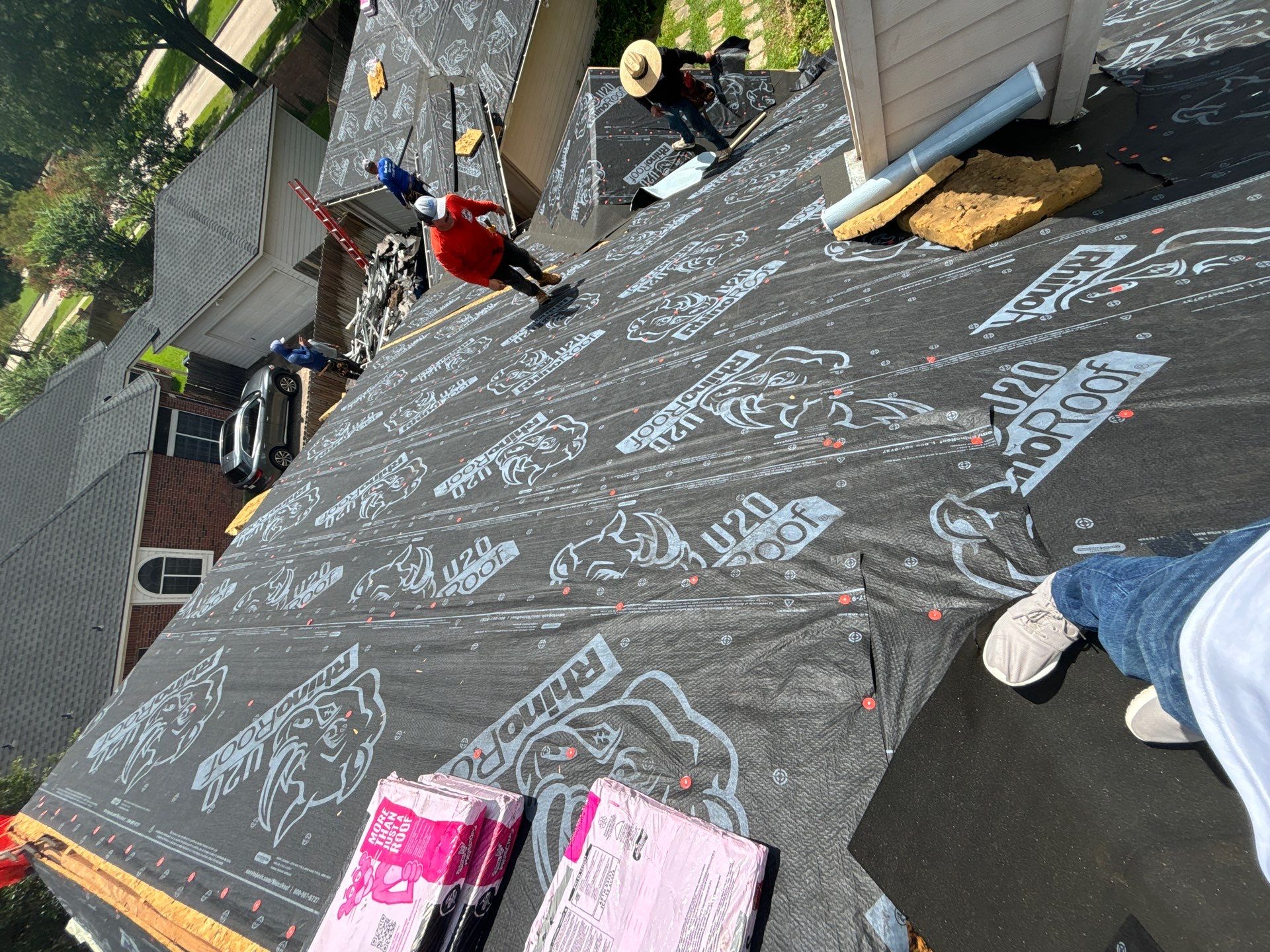 Residential Roofing Installation using Owen's Corning Duration (Lifetime) Shingles by Roof Repair Company
