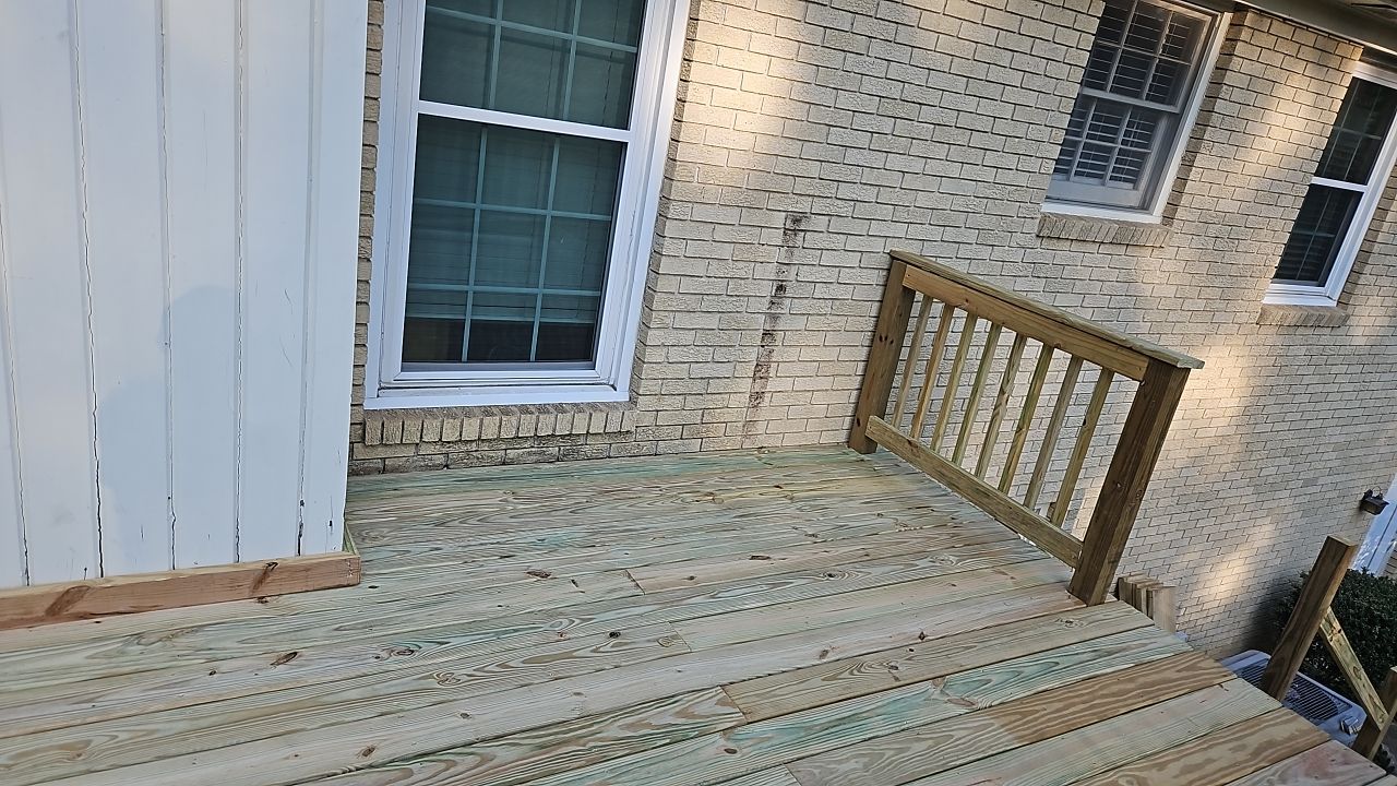 Split Rail Trail - Deck Installation  by Pillar and Pine