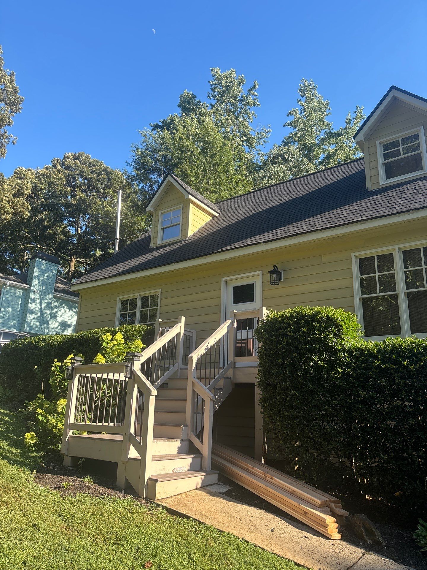 James Hardie Siding Install, Rotten Wood and Gutter Replacement and Exterior Painting by Nelson Exteriors 