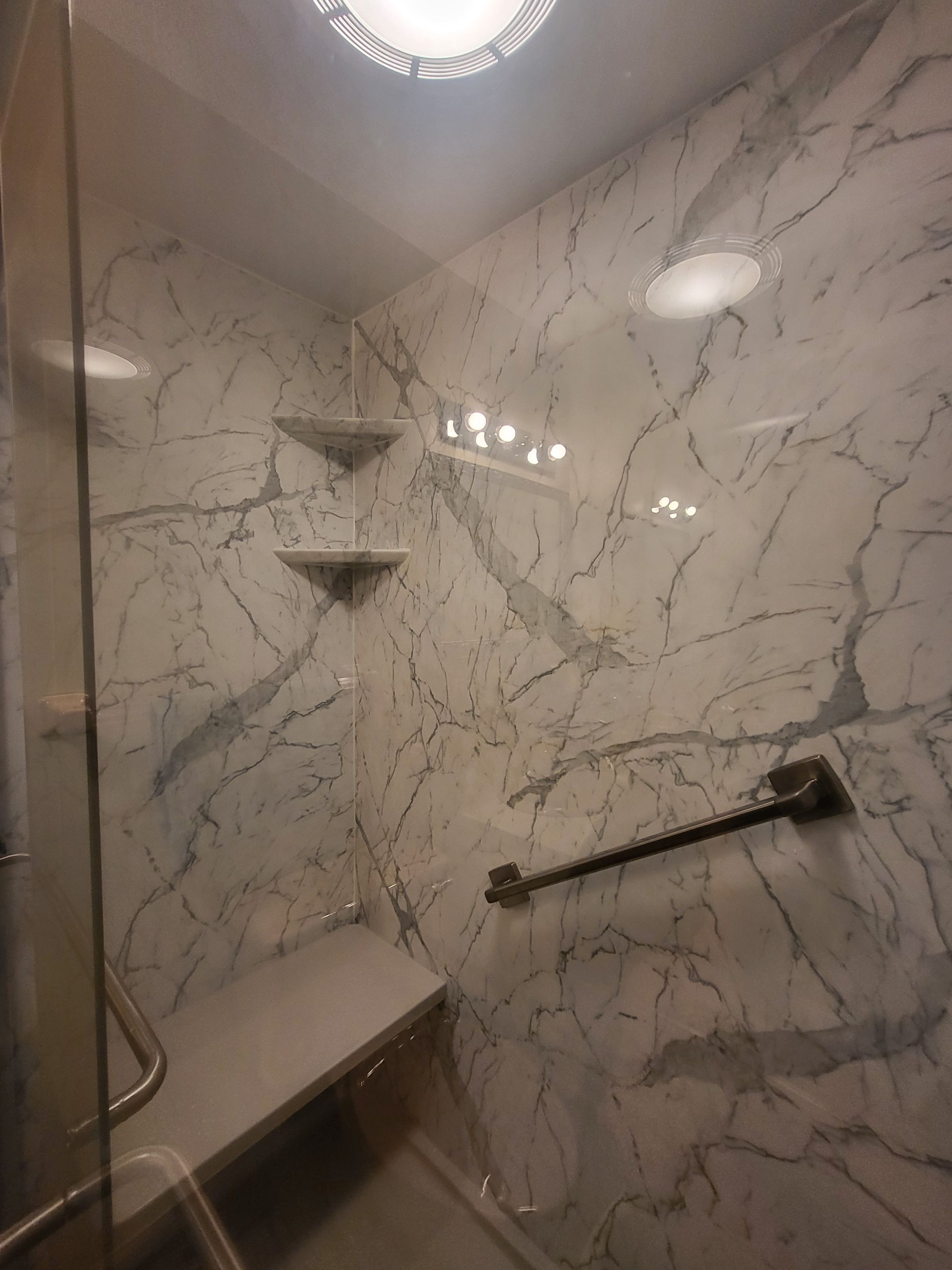 Tub to Walk-In Shower Conversion in Pittsfield, MA  by Yankee Home Improvement