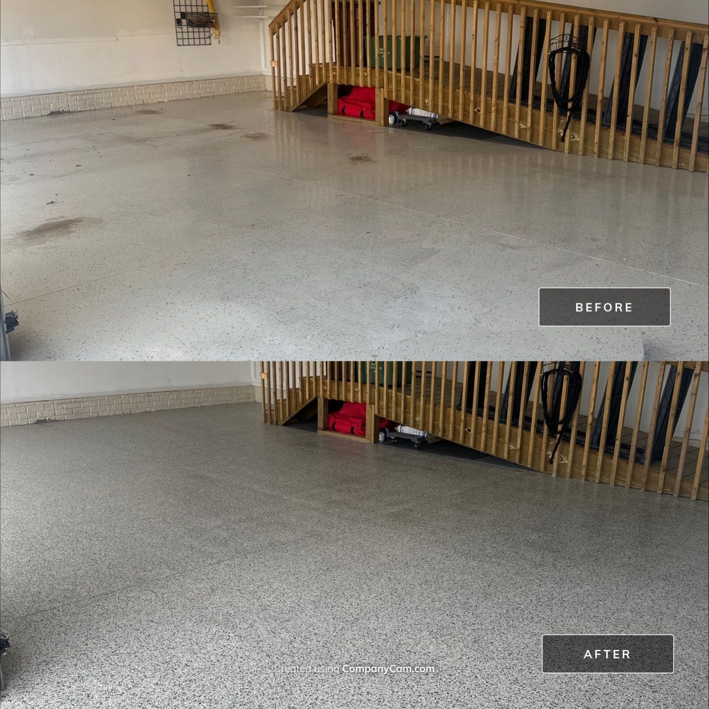 Just Look at the Before and After Photos 😮‍💨 by Revival Concrete Coatings