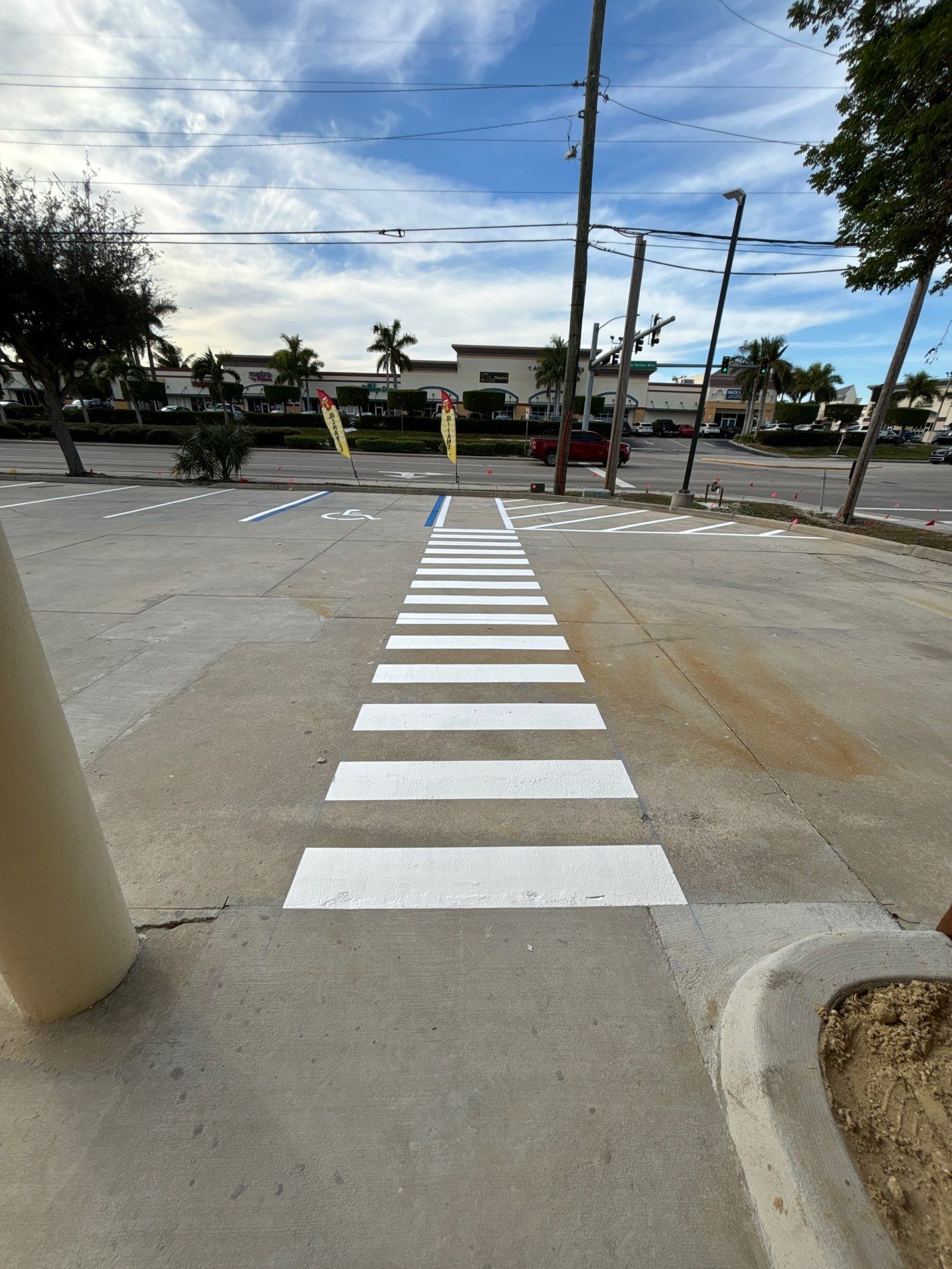 New Layout Line Striping at Take 5 Oil Change by Everline Coatings & Services - Southwest FL