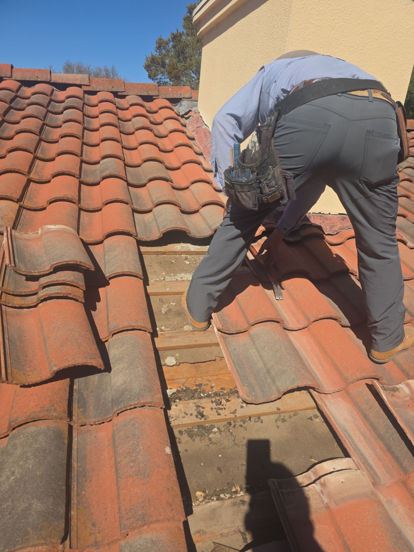 Specializing in tile roof repairs by REPS Austin Area Roofer