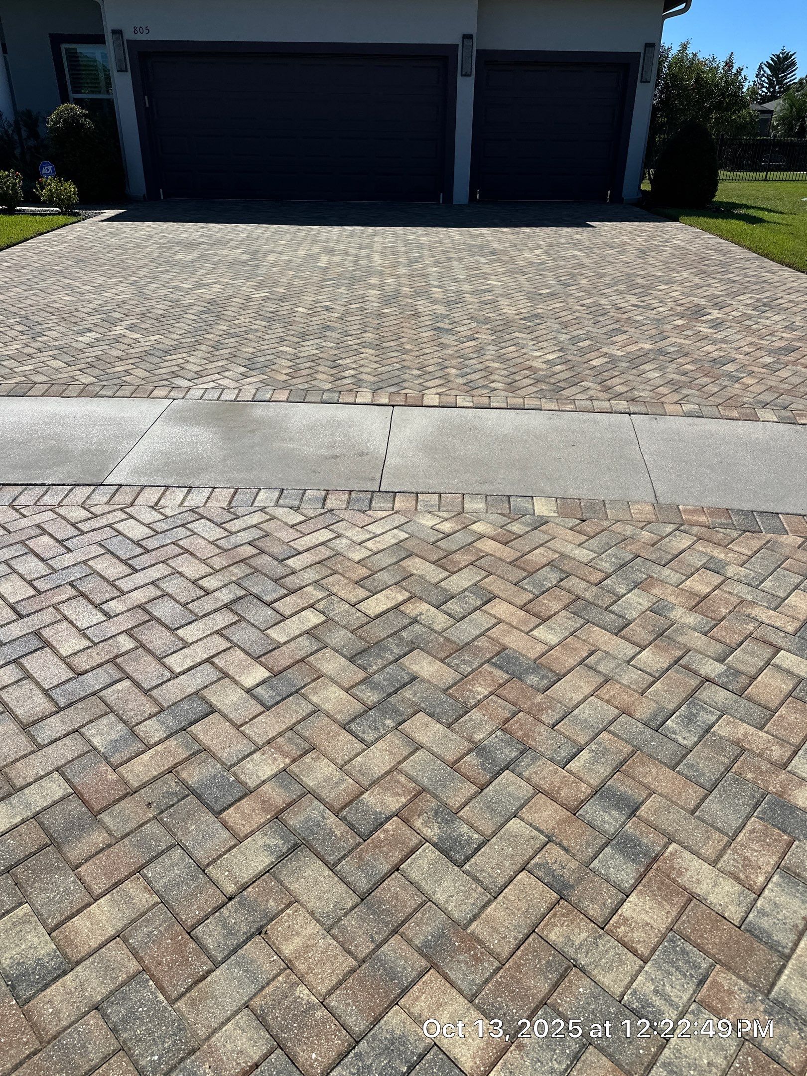 Residential Paver Sealing for Driveway and Pool Deck in La Paloma Sun City Center by Supreme Paver Experts