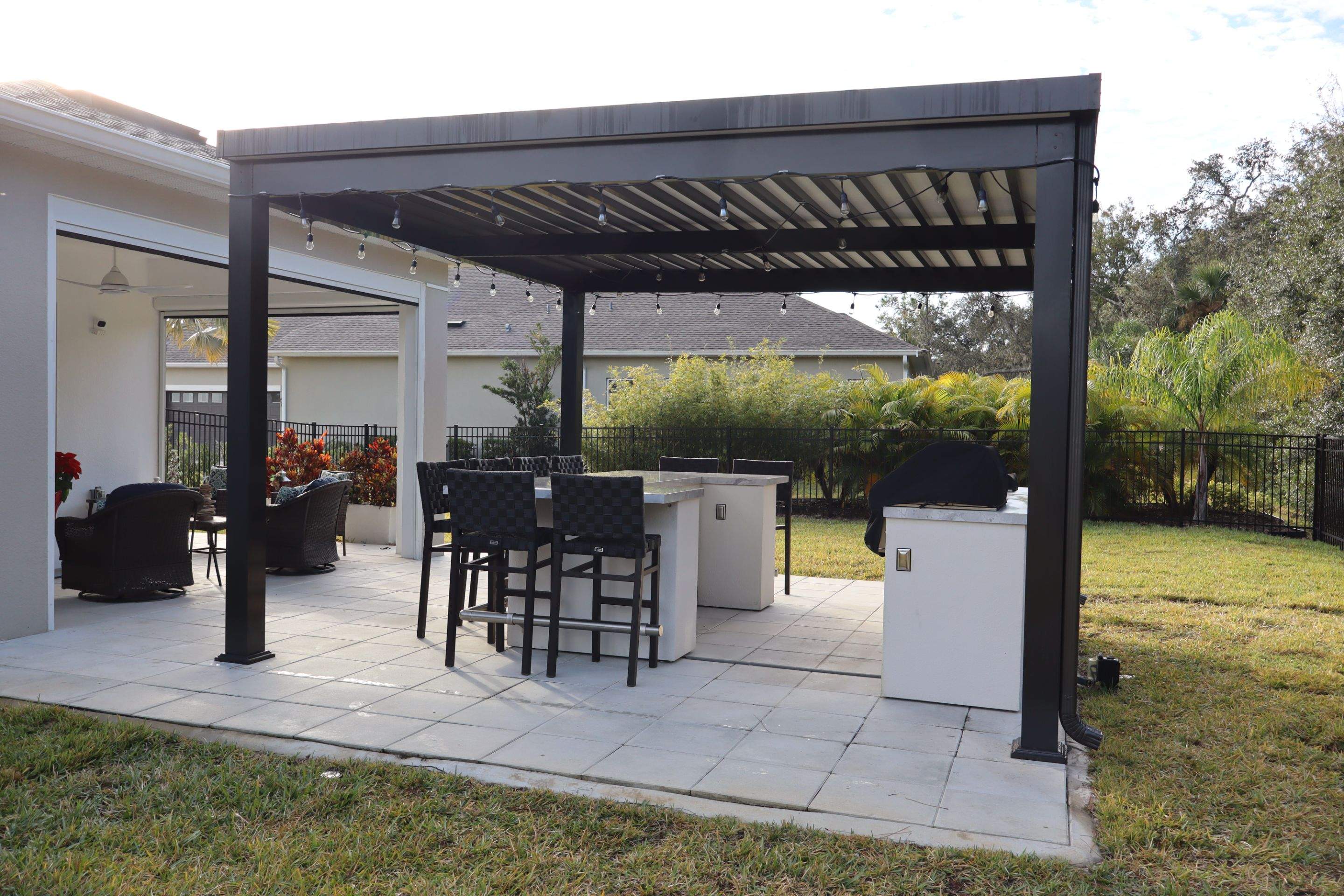 Free standing aluminum Pergola 15x15 by Orlando pergolas 