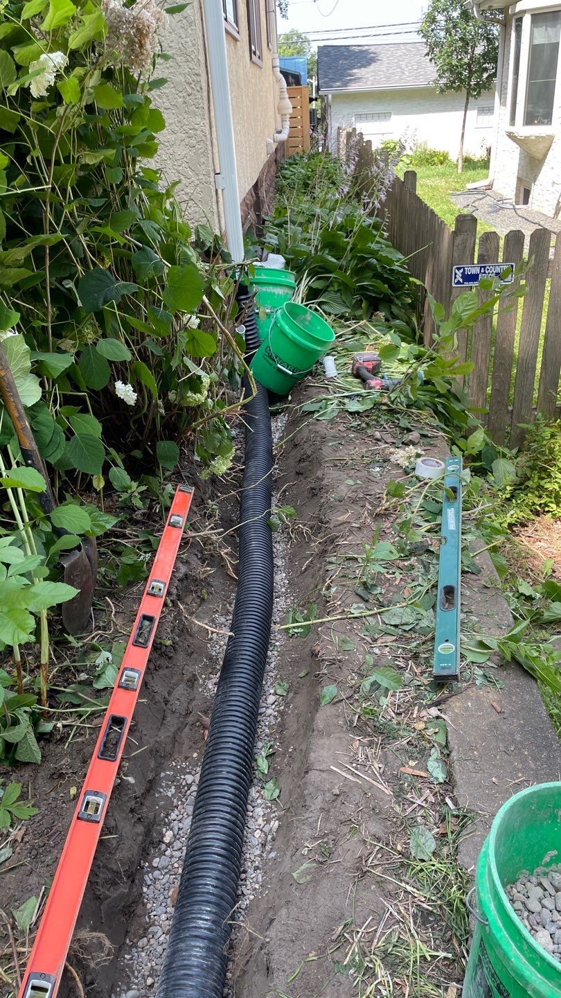 Tara’s Corner Drainage Fix by Waterproofing Northeast
