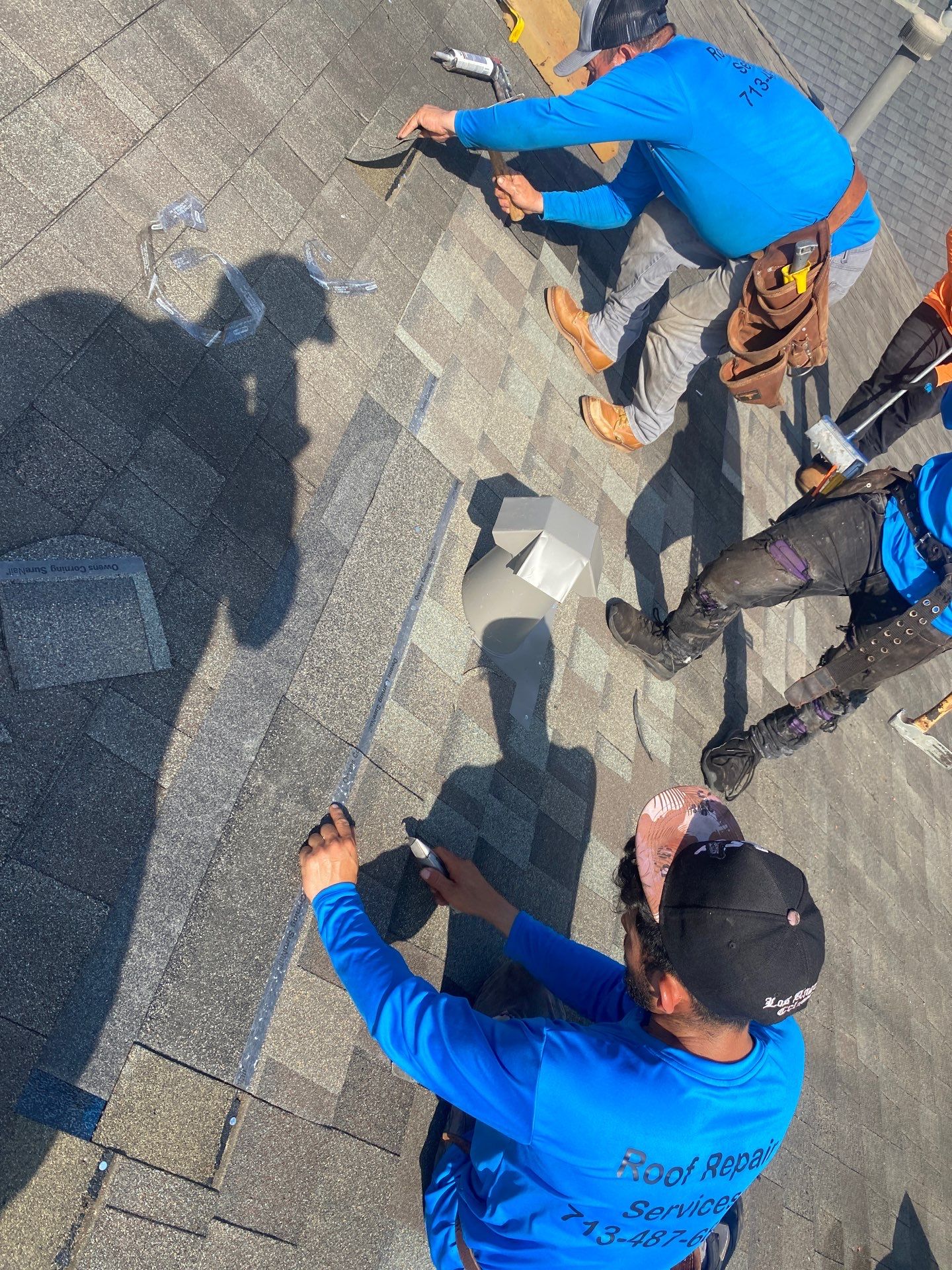 Hail Damage using Owen's Corning Duration (Lifetime) Shingles by Roof Repair Company