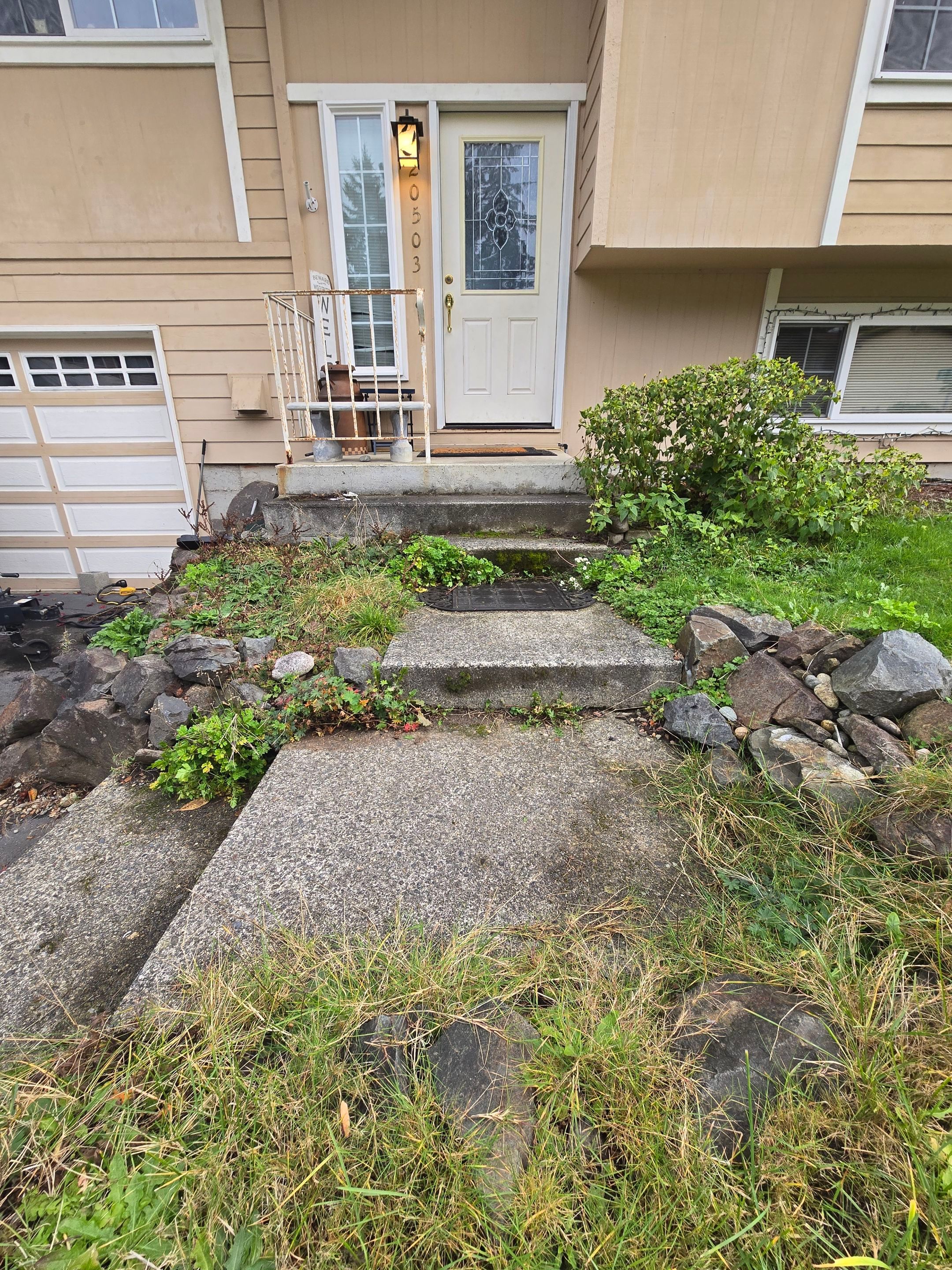 Concrete Front Stair Repair | Bothell  by Jireh Asphalt & Concrete Inc 