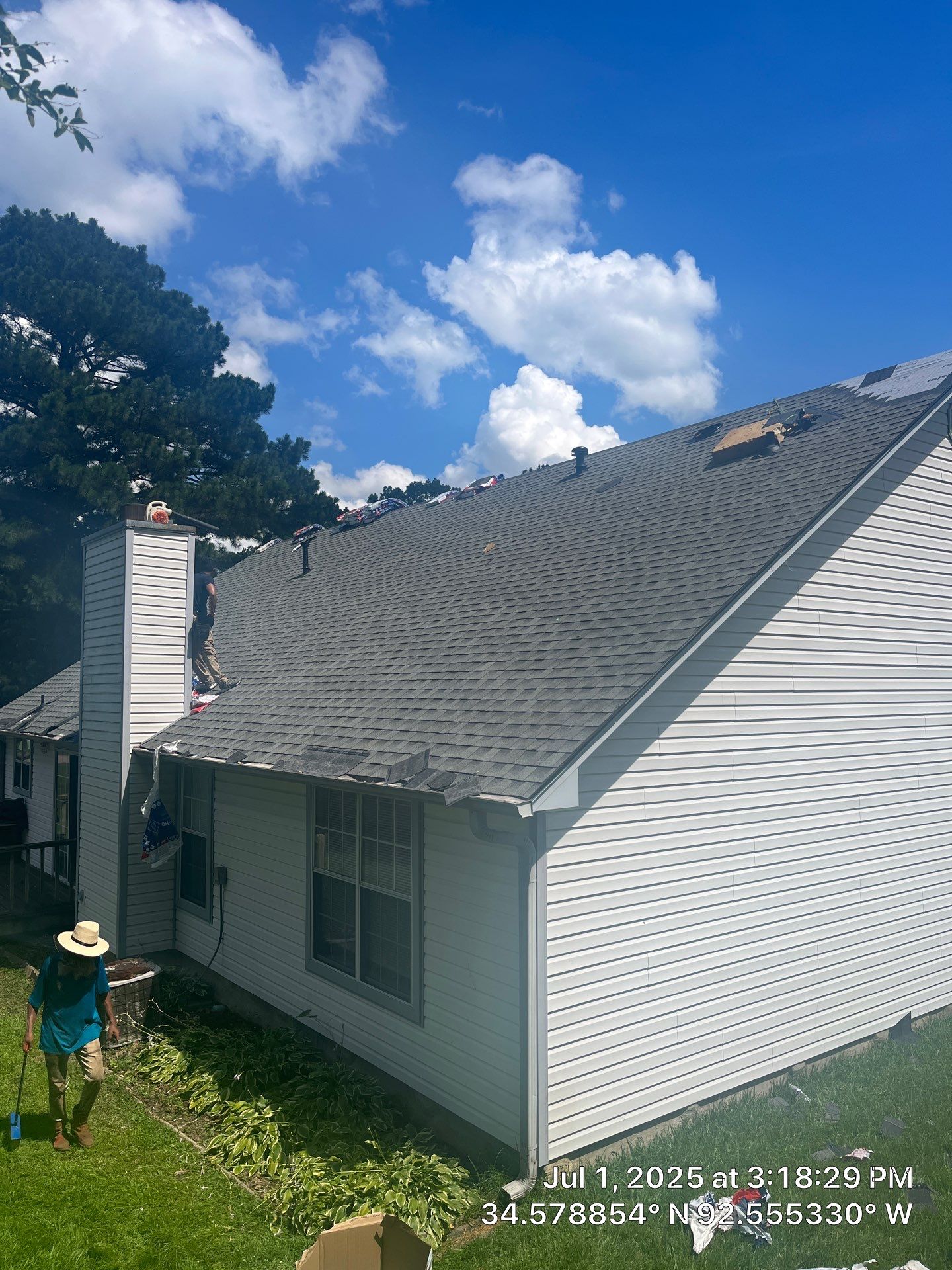 Benton Roof Replacement Featuring GAF Timberline HDZ Shingles by Temple Roofing and Exteriors