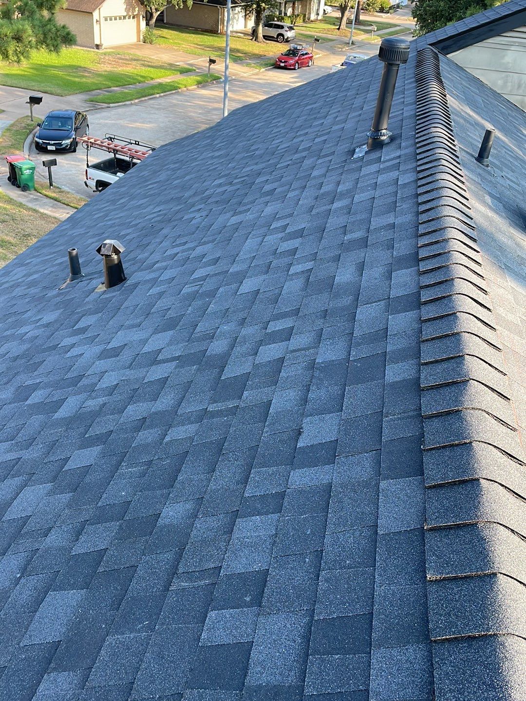 Customer approved through HOAIC to replace roof, paint trim, and repair window damage. by Roof Repair Services LLC