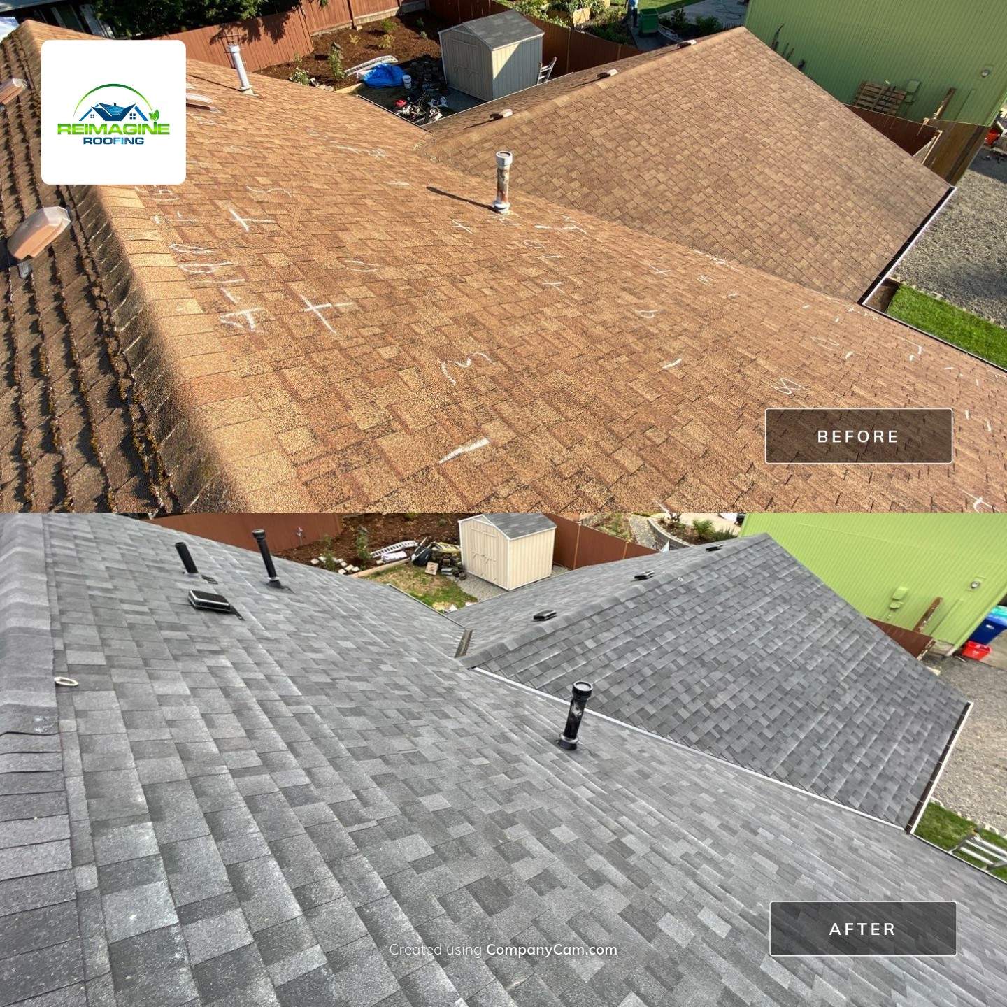 Estate Gray Shingles by Reimagine Roofing
