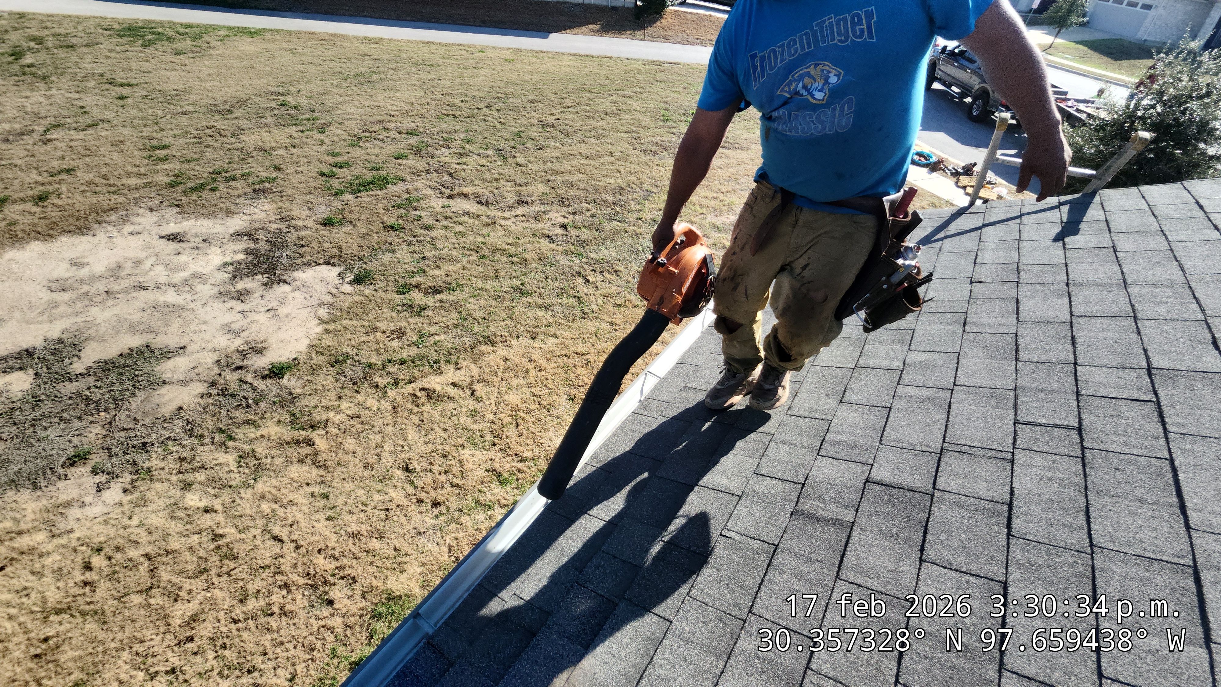 Full Asphalt Shingle Roof Replacement and Fence Restoration in Austin by Caliber Restoration LLC