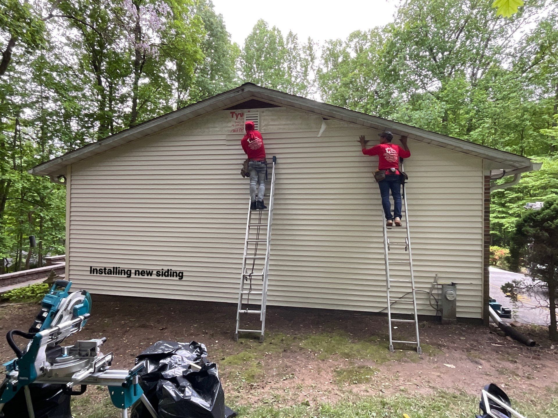 Siding Repair  by Alpha Design Services