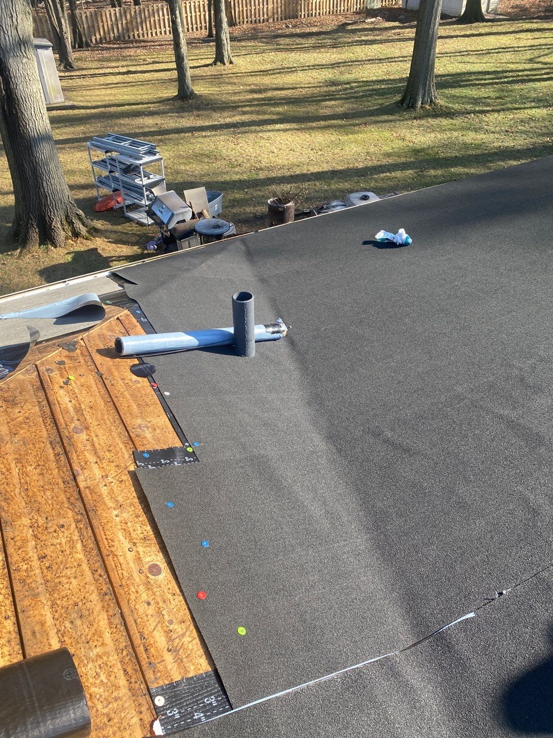 Residential Roofing Installation using Ownens Corning Duration Brownwood by Absolute Roofing and Construction