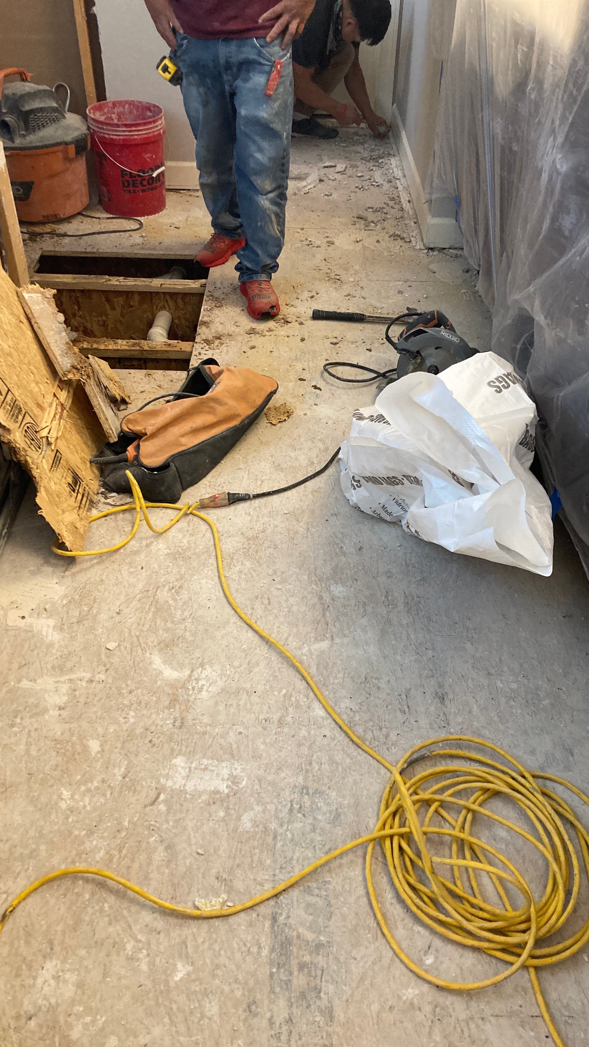 Tile Bath Remodel by Footprints Floors of Nashville