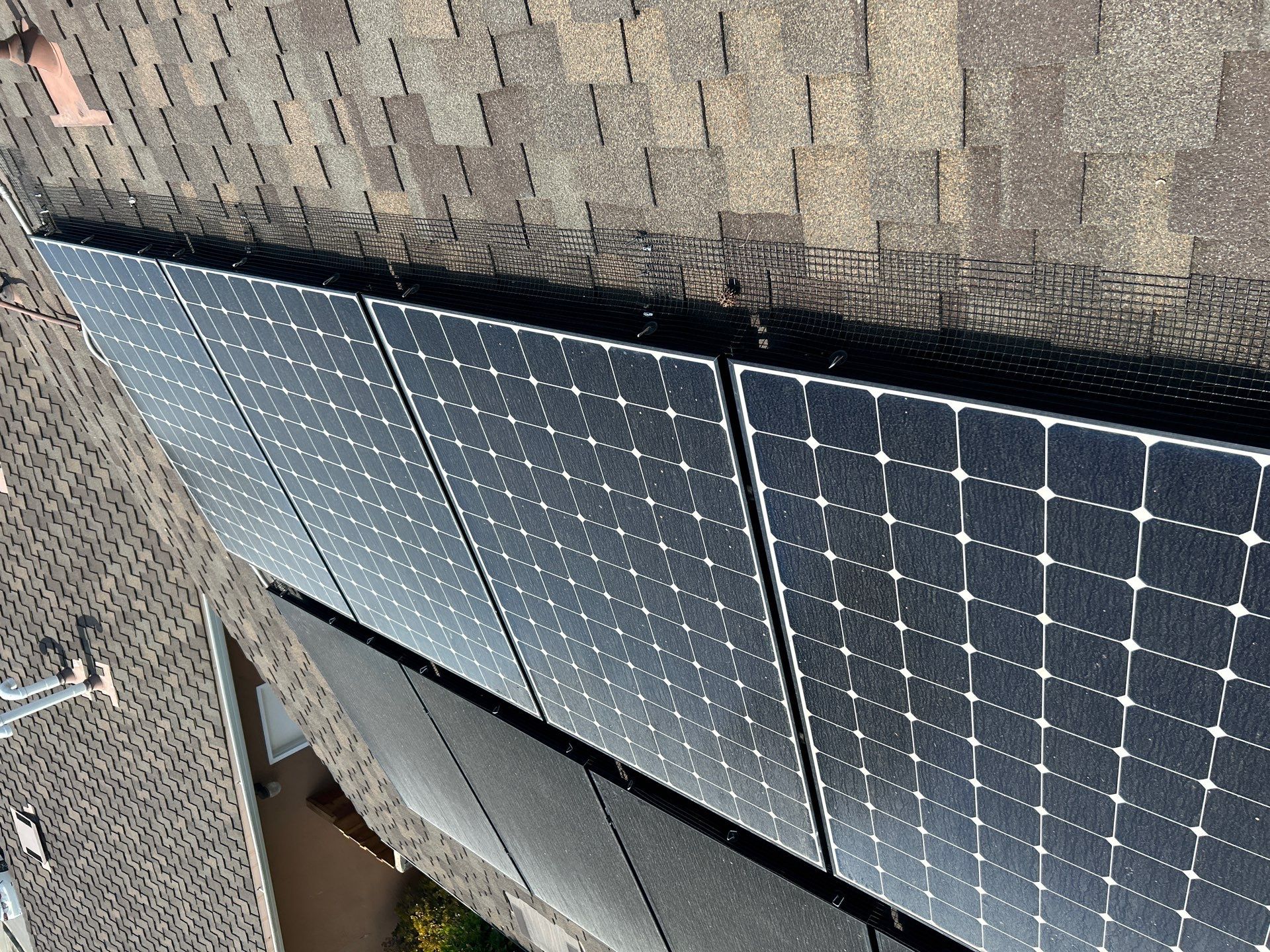 Solar Panel Critter Guard Installation by All One Solar Shine