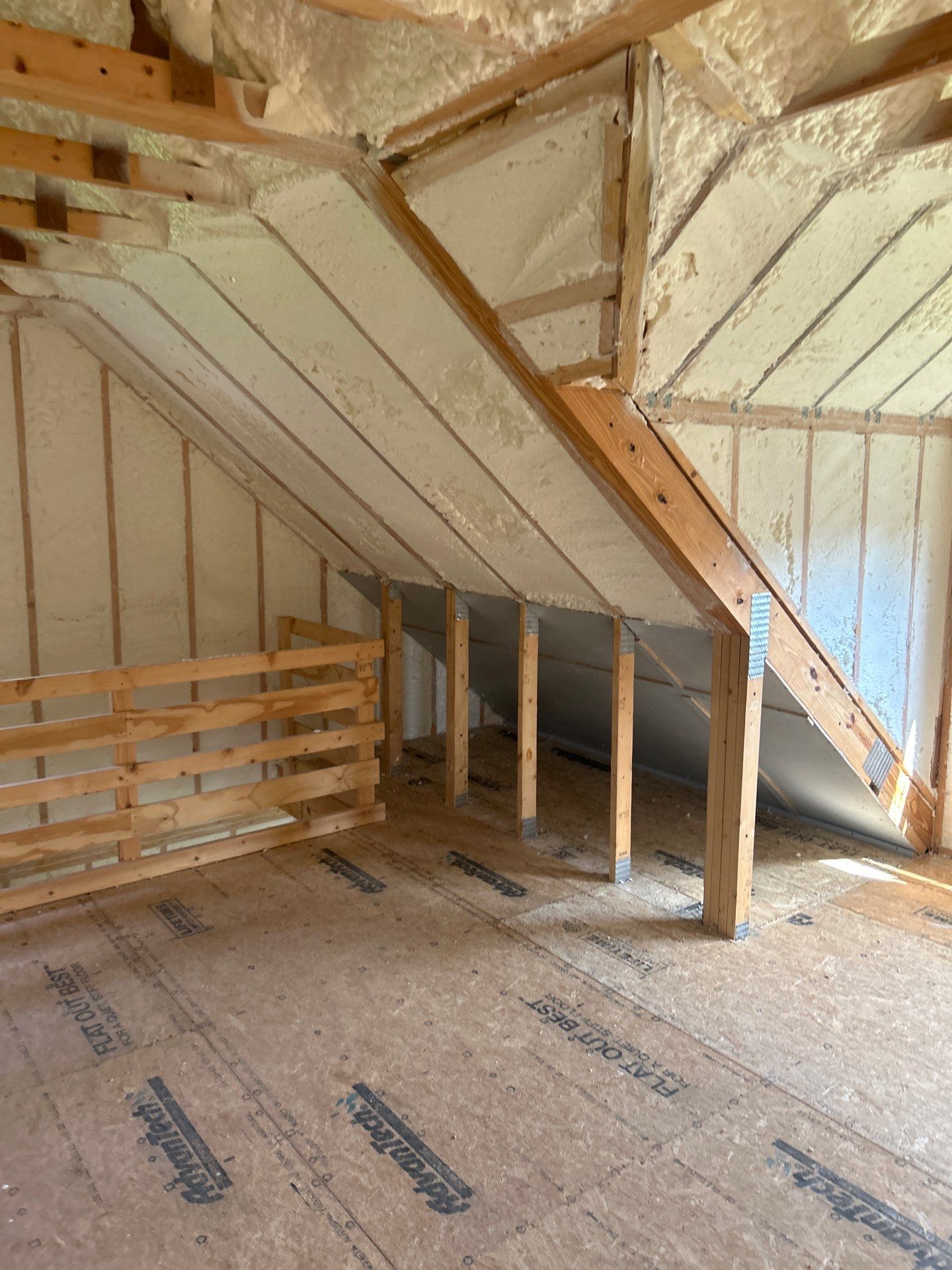 Detached Garage Closed Cell Spray Foam in Newburgh by NYS Foam & Energy
