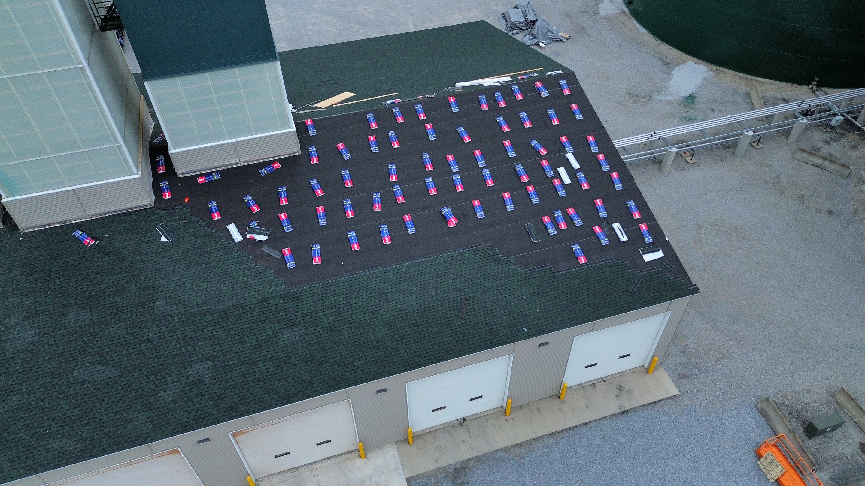 Commercial Roofing Installation using Timberline HDZ Shingles - Hunter Green by RoofX 
