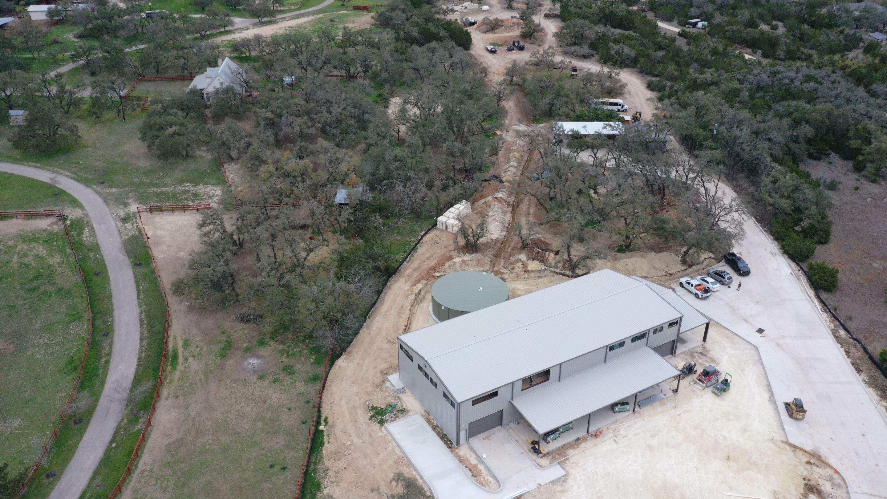 Commercial structure utilizing rainwater harvesting for all its water needs! by Hill Country Rain Water