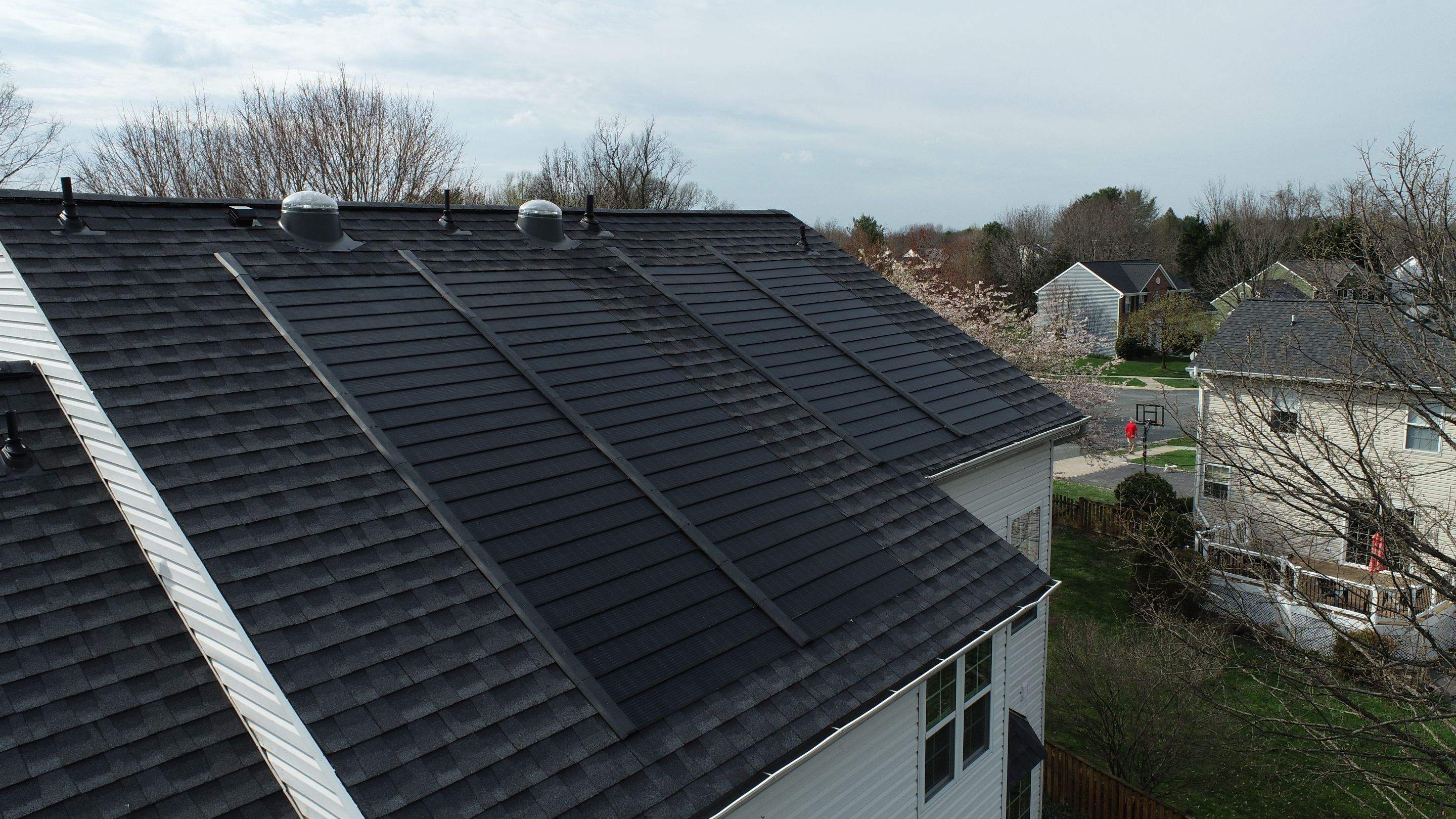 Solar Roof Replacement using GAF Timberline Solar Shingles by American Home Contractors