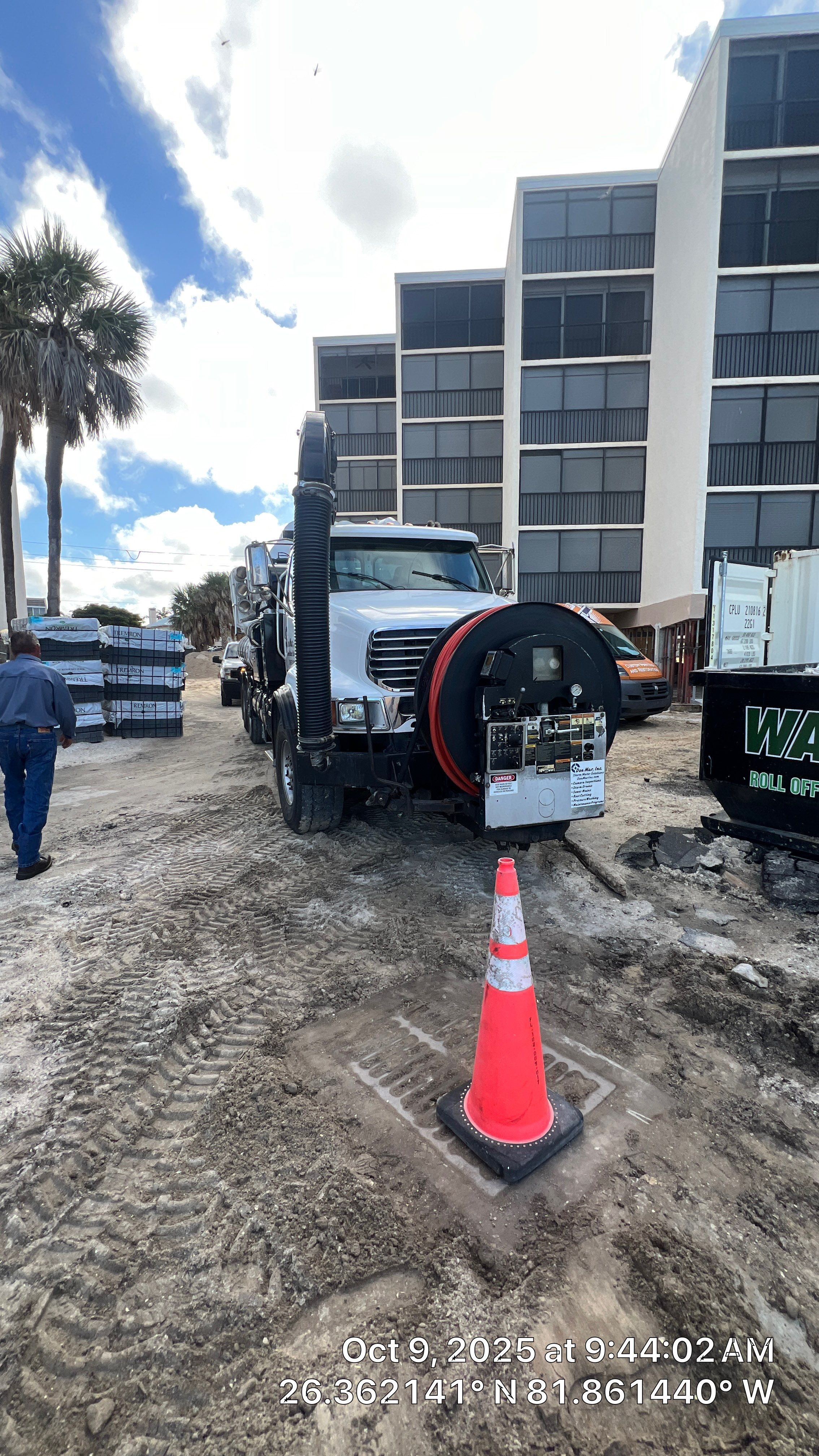 Little Hickory Island Condo Catch Basin Cleanout by Don Mar, Inc. Storm Water Solutions
