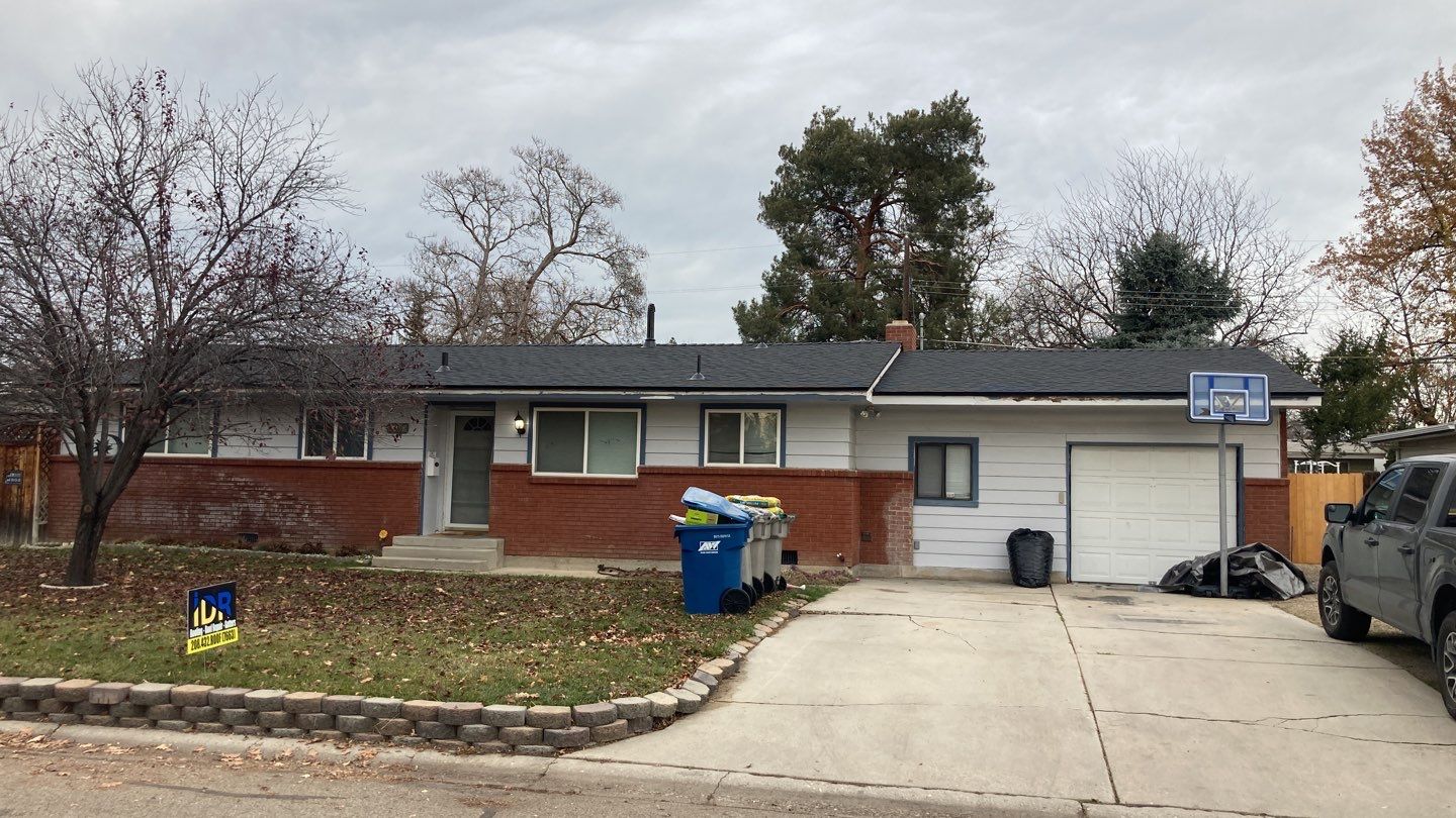 Meridian Single Level Residential Roofing Installation by ID Roofing LLC