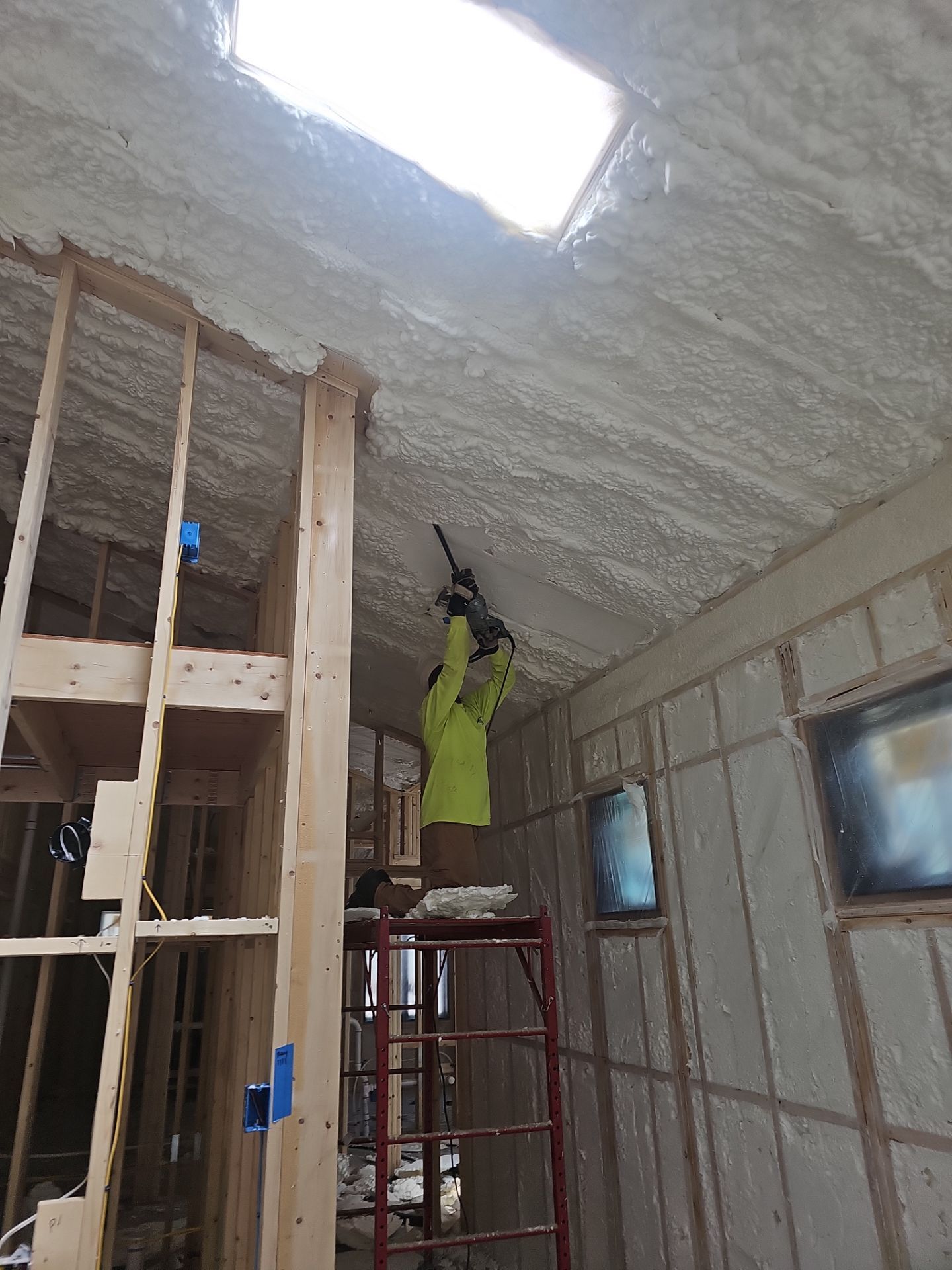 Spray Foam Insulation using open cell spray foam by NYS Foam & Energy