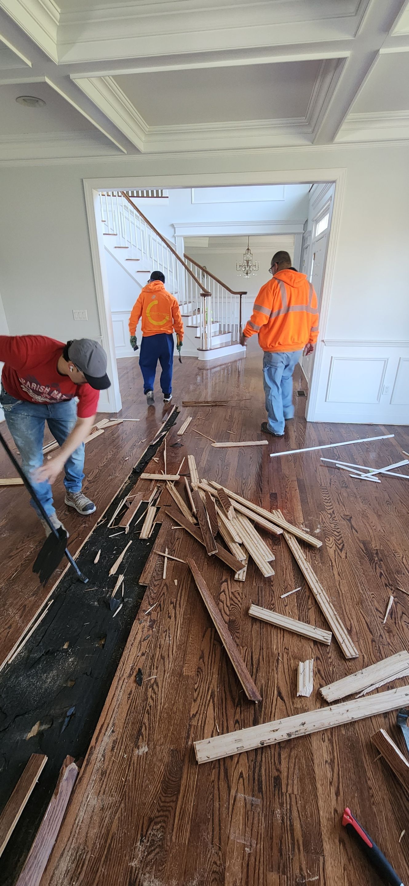 Large Format Tile Installation by Footprints Floors Morristown